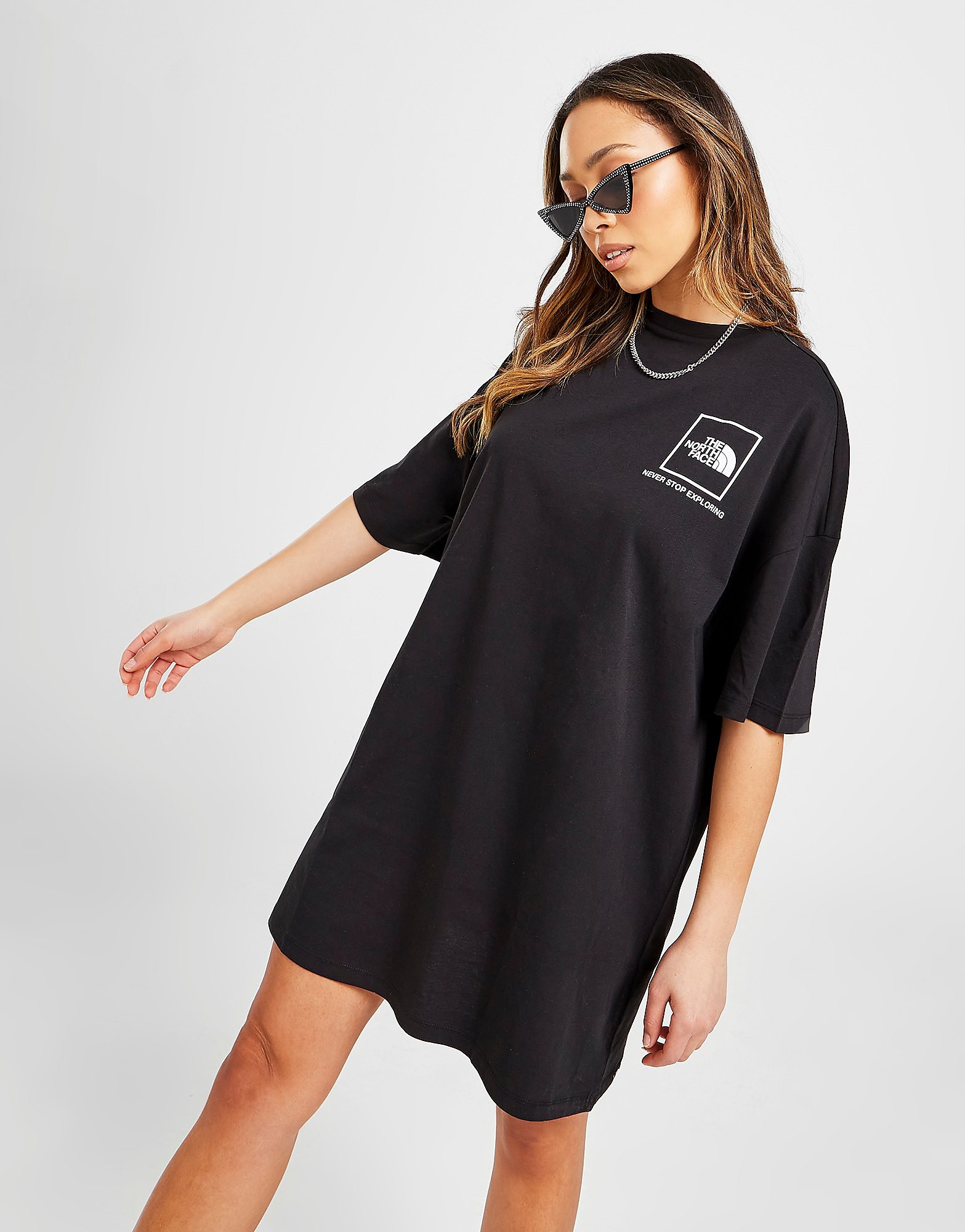 

The North Face Box Graphic T-Shirt Dress - Only at JD - BLACK - Womens, BLACK