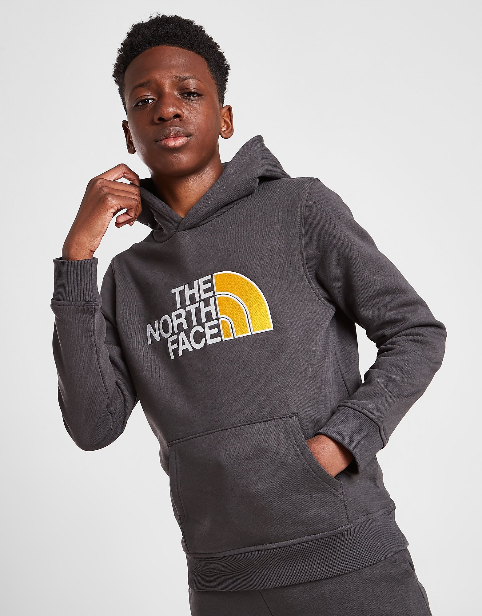 

The North Face Drew Peak Pullover Hoodie Junior - Grey - Kids, Grey