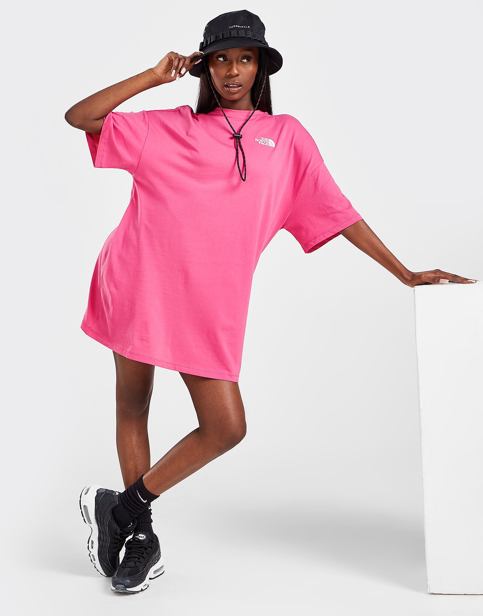

The North Face Dome Logo T-Shirt Dress - Only at JD - Pink - Womens, Pink