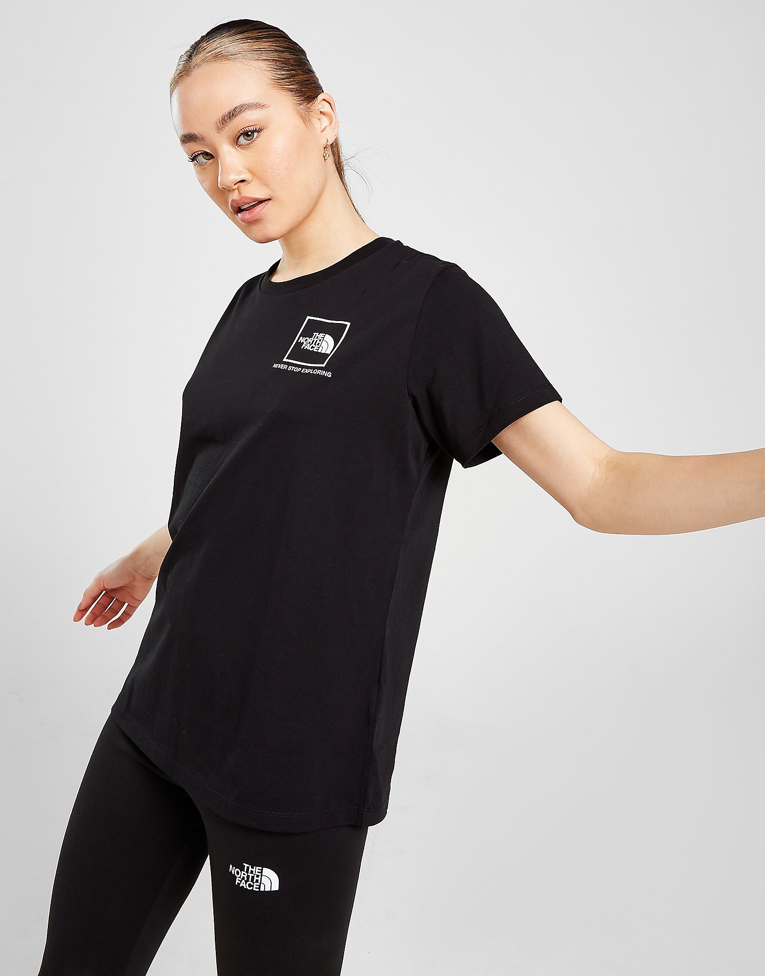 

The North Face Box Graphic T-Shirt - Black - Womens, Black