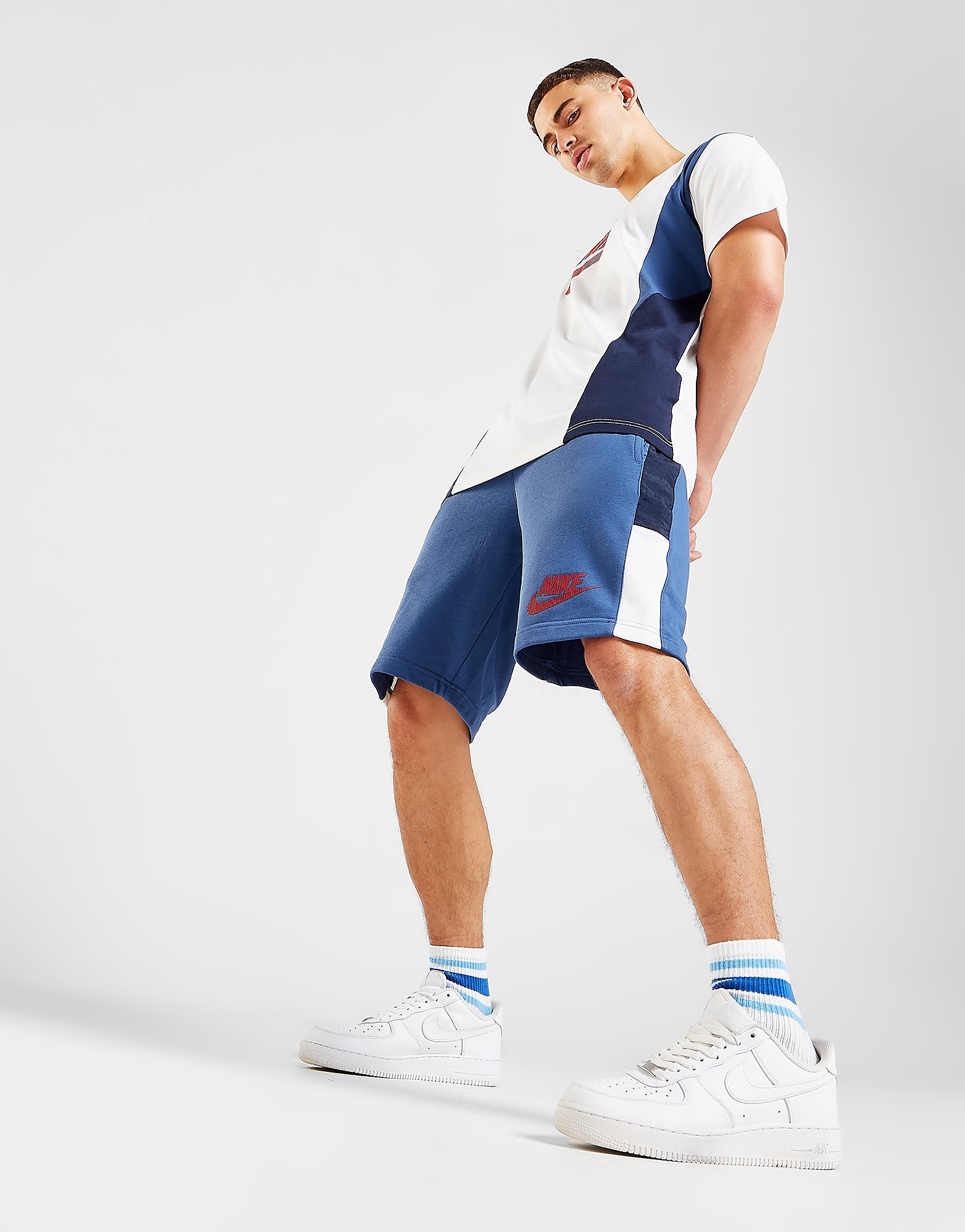 

Nike Hybrid Shorts - Only at JD - Mystic Navy/Obsidian/White/University Red - Mens, Mystic Navy/Obsidian/White/University Red