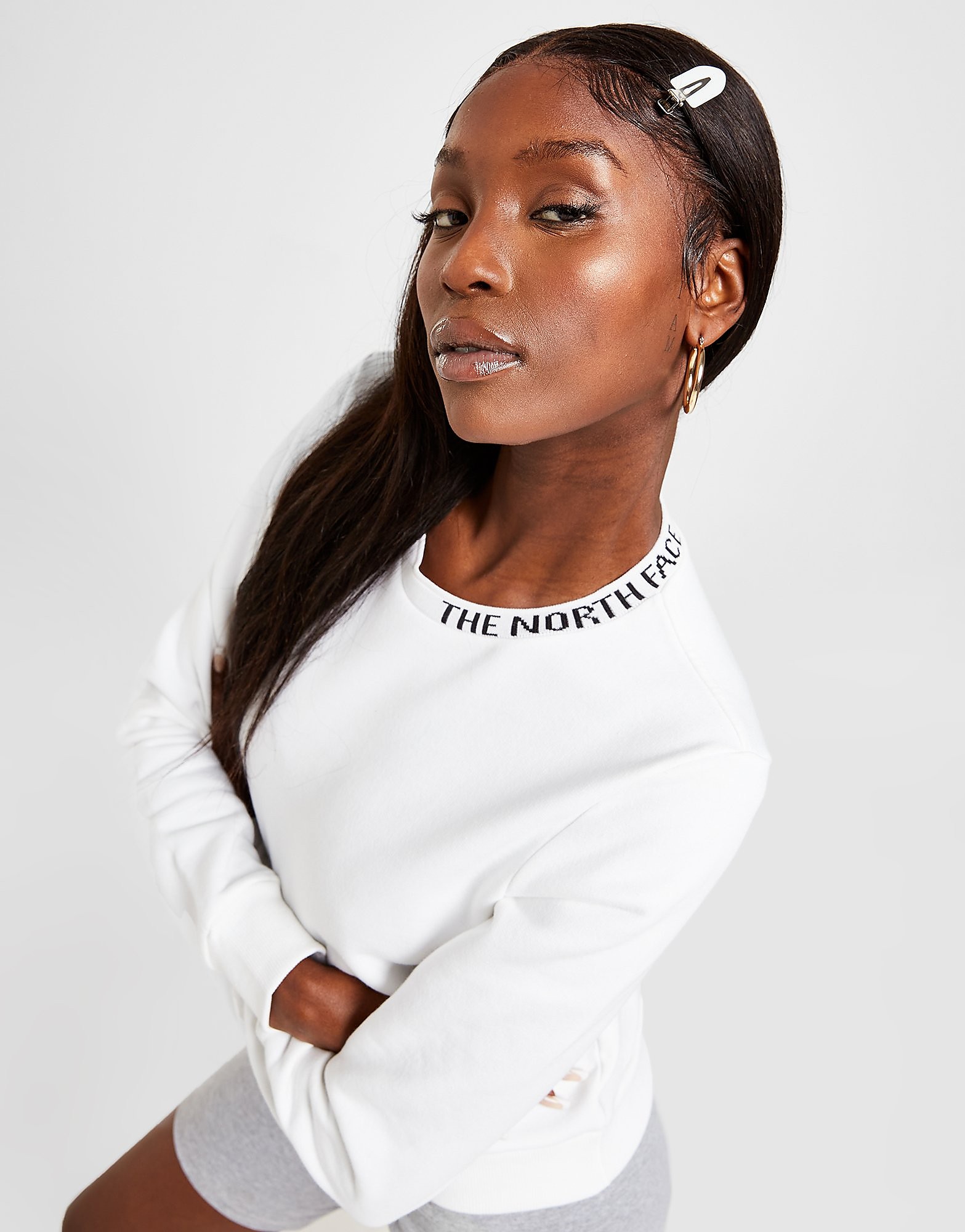 

The North Face Zumu Crew Sweatshirt - White - Womens, White