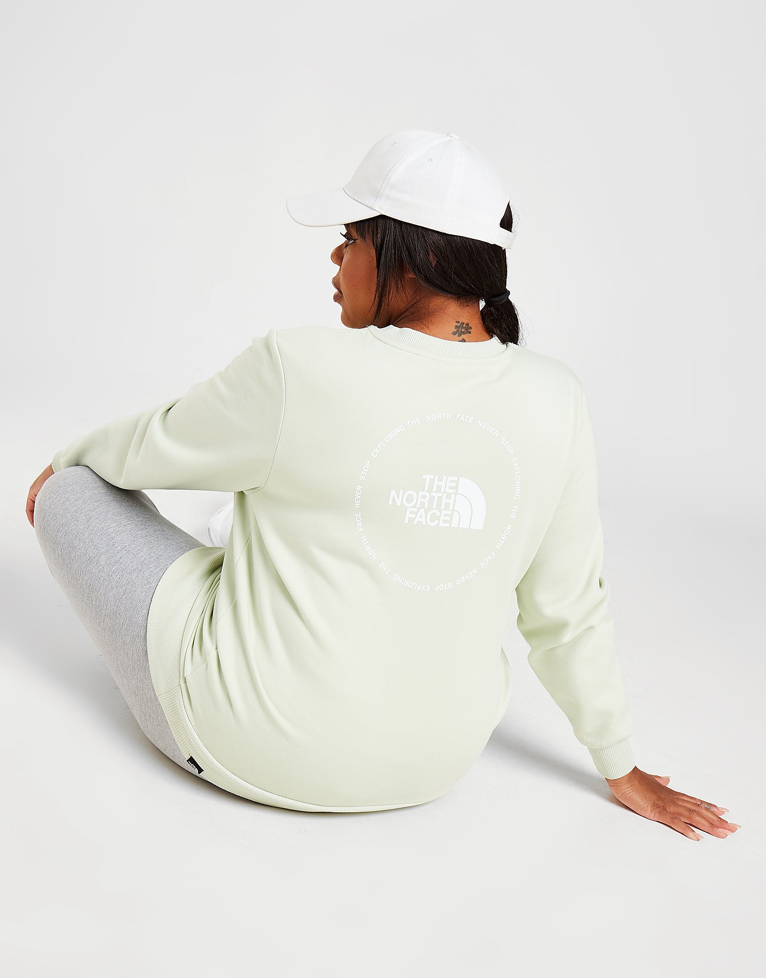 

The North Face Plus Size Circle Crew Sweatshirt - Only at JD - Green - Womens, Green