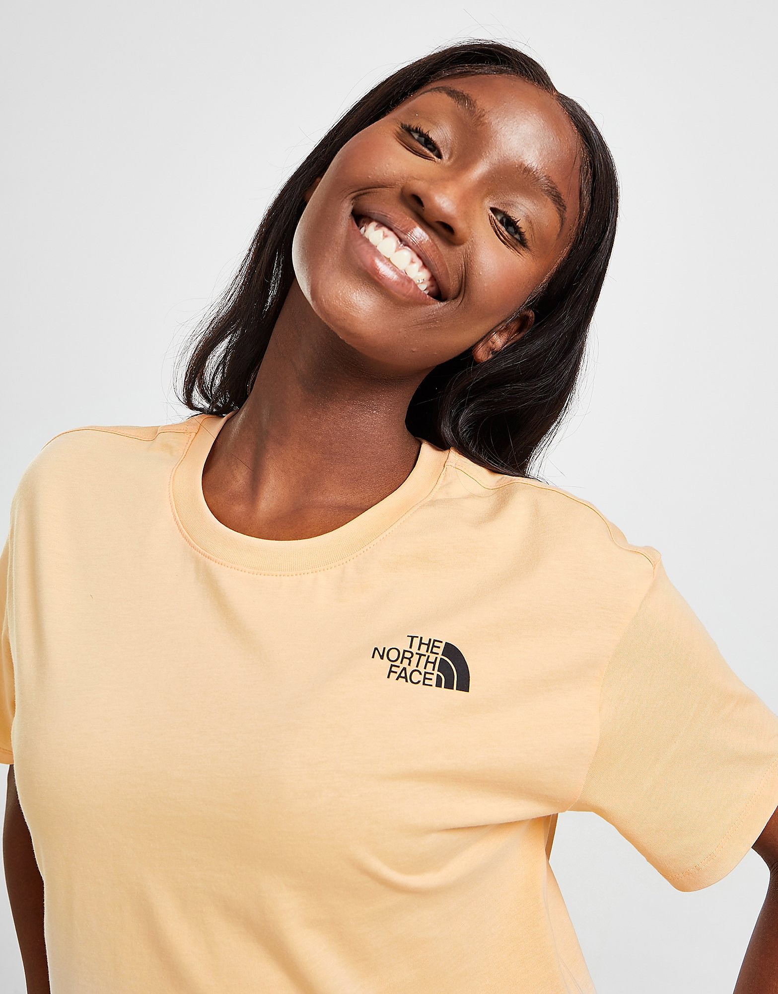 

The North Face Simple Dome Crop T-Shirt - Orange/B'PCH - Womens, Orange/B'PCH