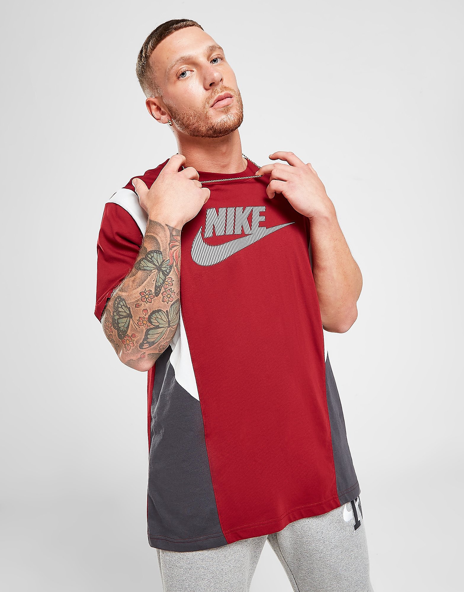 

Nike Hybrid T-Shirt - Only at JD - Team Red/Dark Smoke Grey/Sail, Team Red/Dark Smoke Grey/Sail