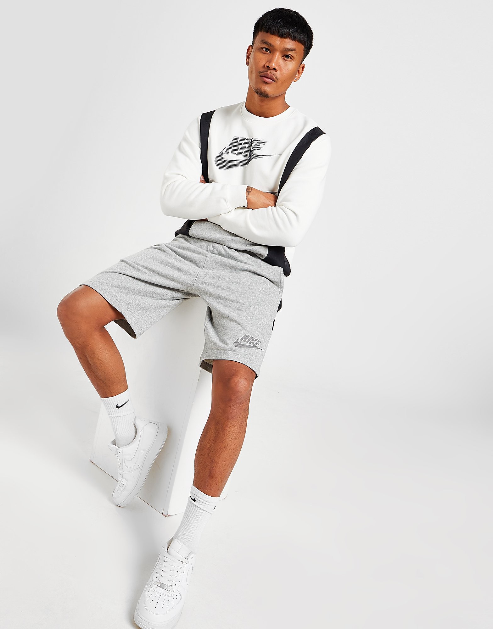 

Nike Hybrid Shorts - Only at JD - Dark Grey Heather/Black/Black - Mens, Dark Grey Heather/Black/Black