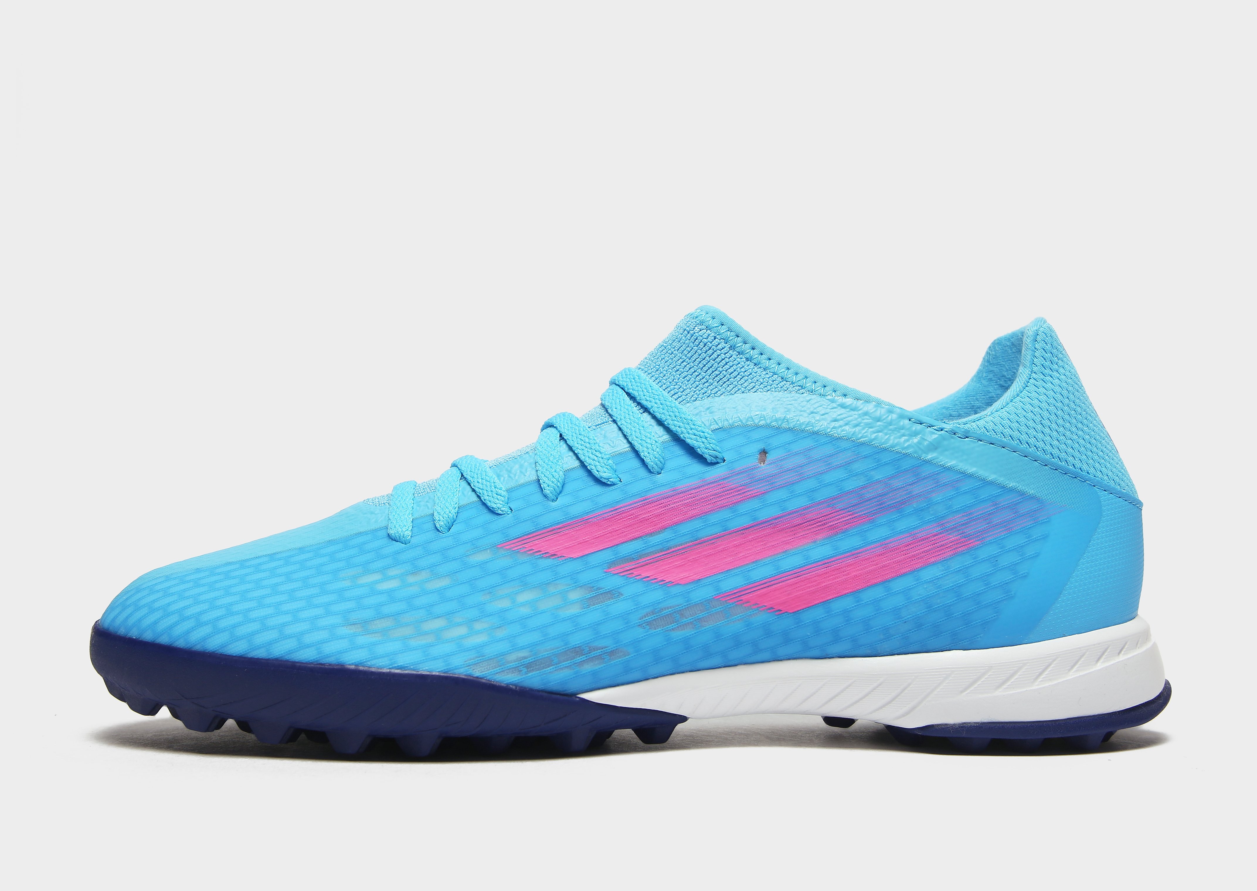 adidas X Speedflow .3 TF - Sky Rush / Team Shock Pink / Cloud White - Womens, Sky Rush / Team Shock Pink / Cloud White