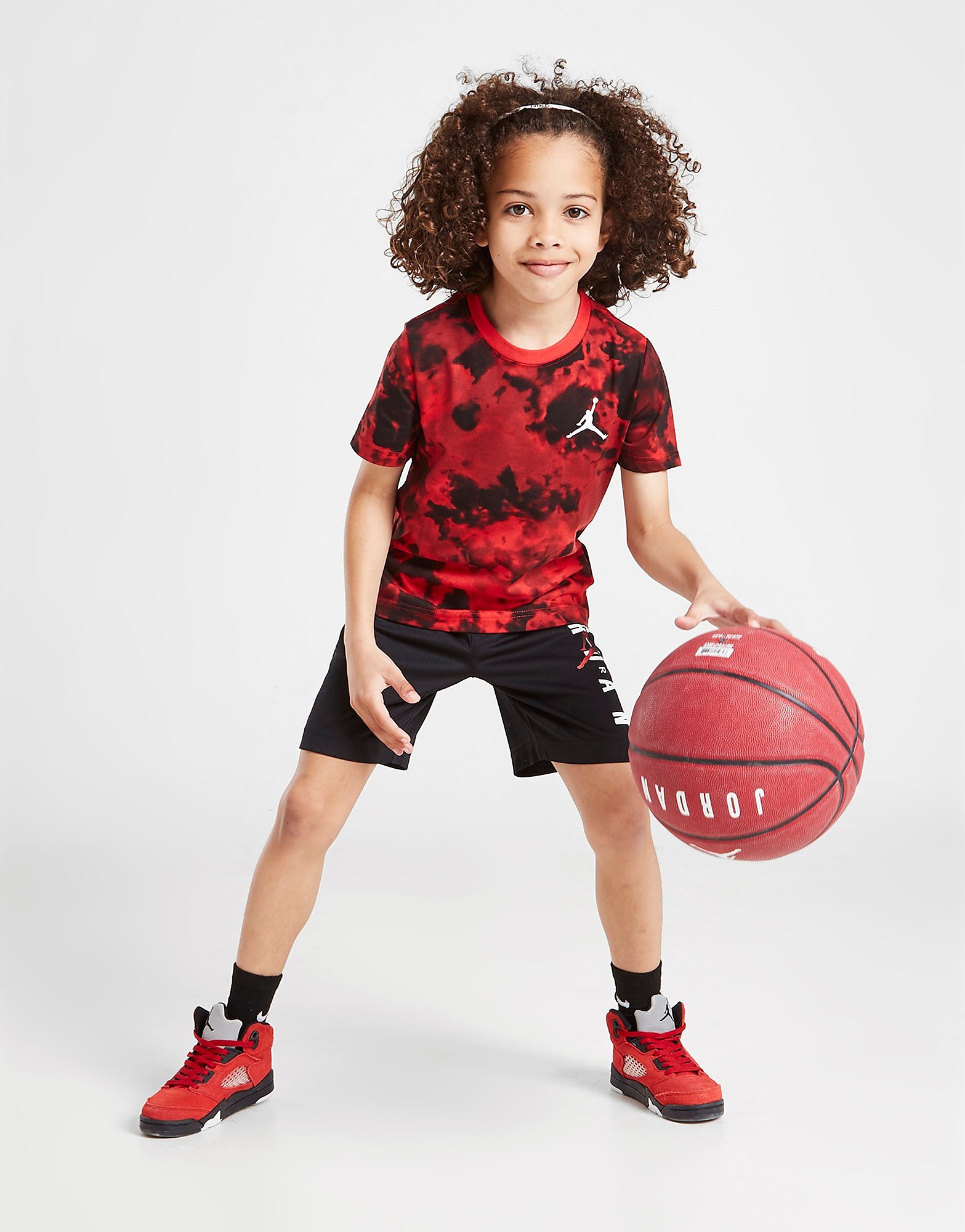 

Jordan Tie Dye T-Shirt/Shorts Set Children - Red - Kids, Red