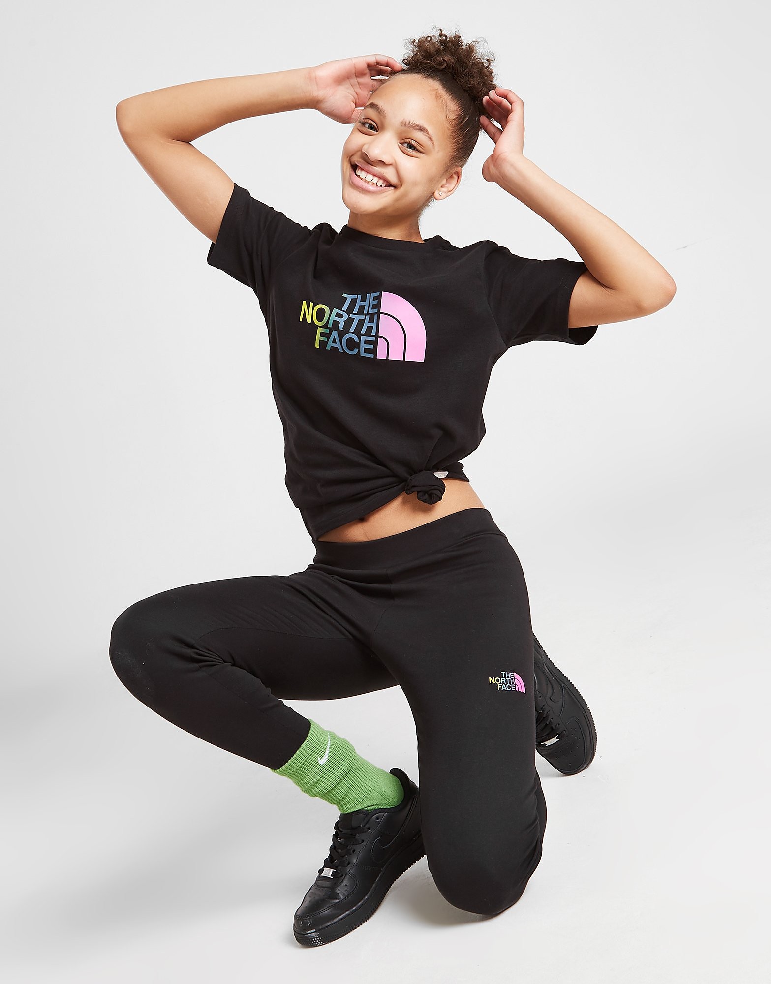 

The North Face Girls' Short Sleeve Easy Boyfriend T-Shirt Junior - Black - Kids, Black