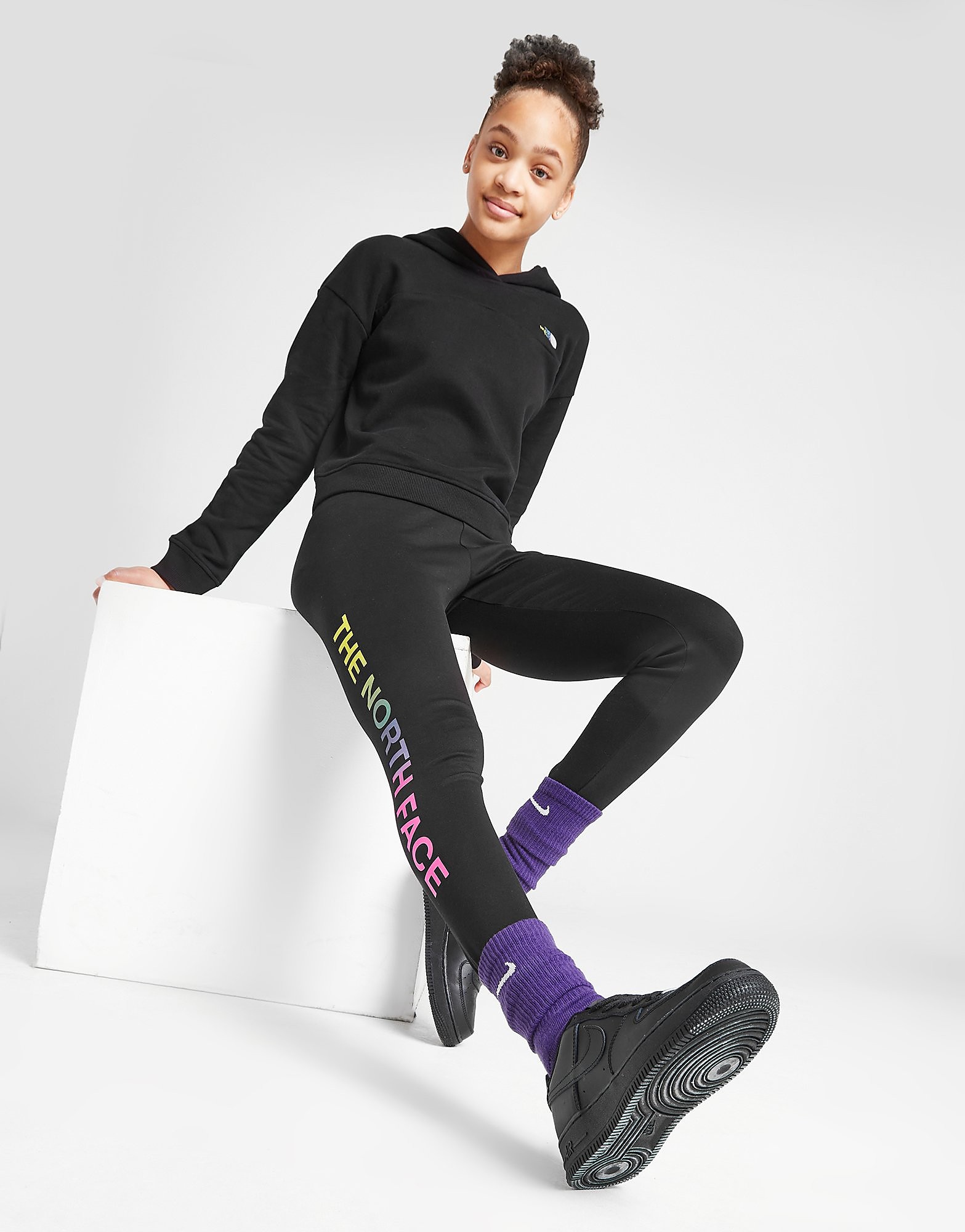 

The North Face Girls' Graphic Leggings Junior - Black - Kids, Black