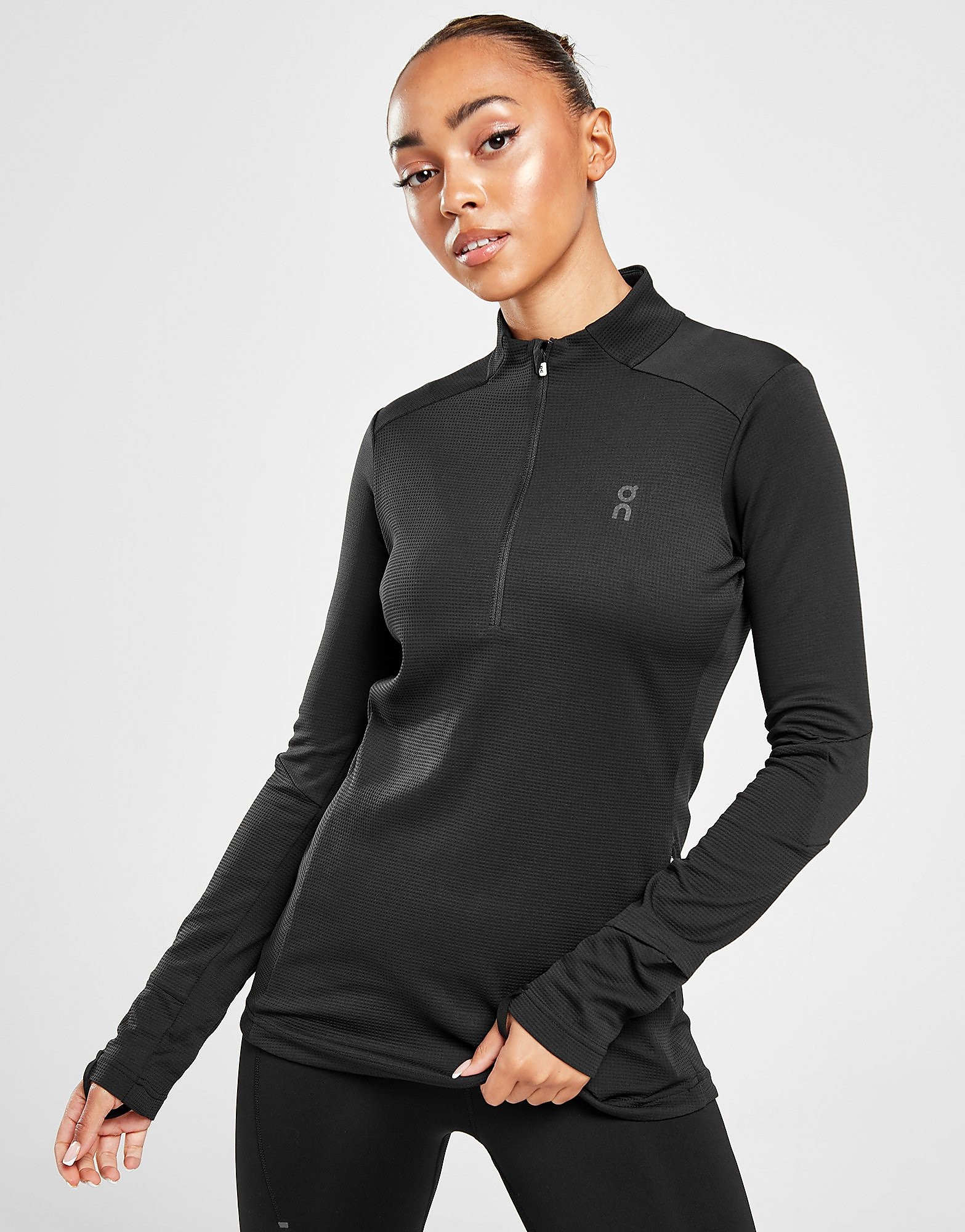 

On Running Climate 1/2 Zip Top - Black - Womens, Black