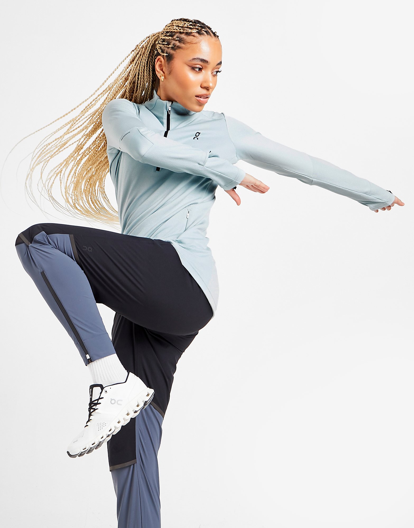 

On Running Climate 1/2 Zip Top - Blue - Womens, Blue
