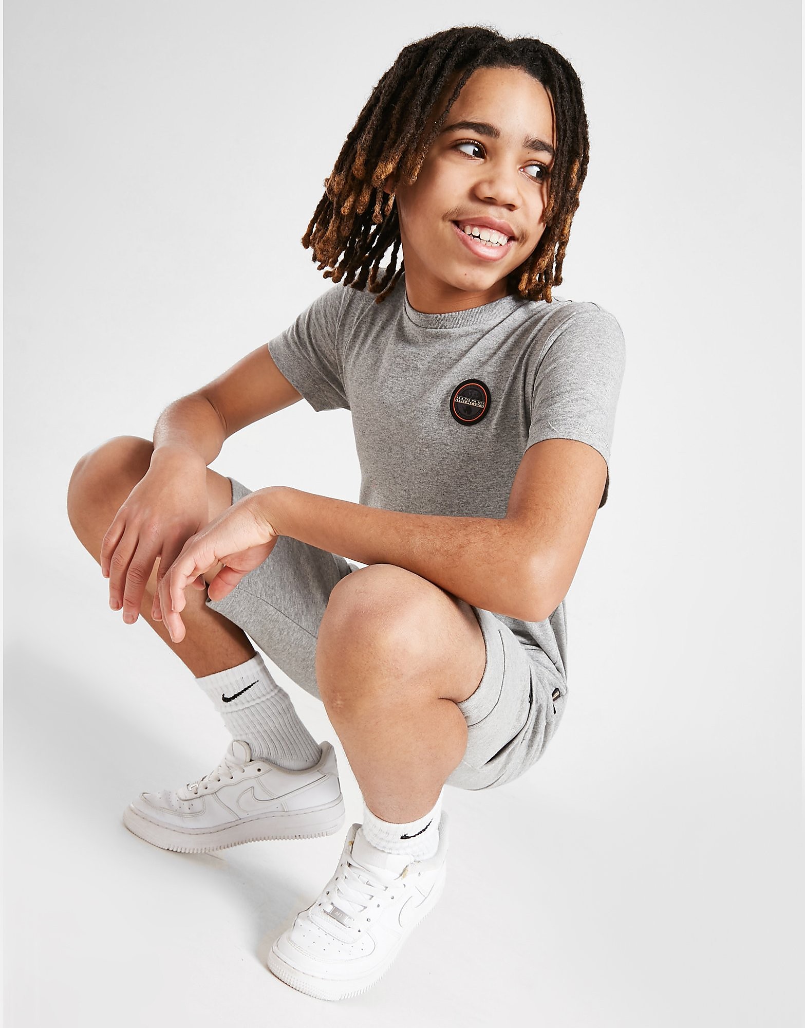 Napapijri Selk T-Shirt Junior - Only at JD - Grey - Kids, Grey