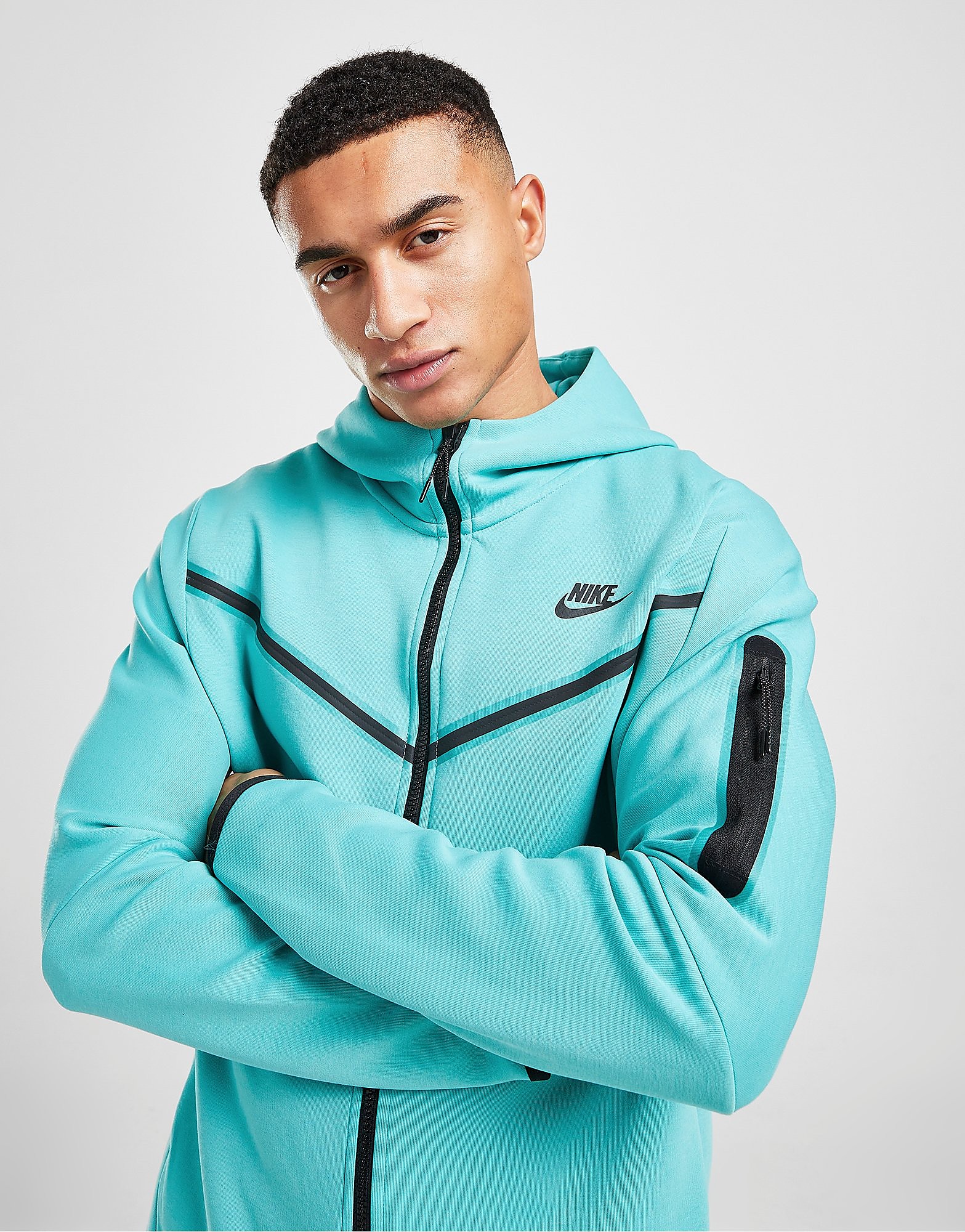 

Nike Tech Fleece Full Zip Hoodie - Blue - Mens, Blue