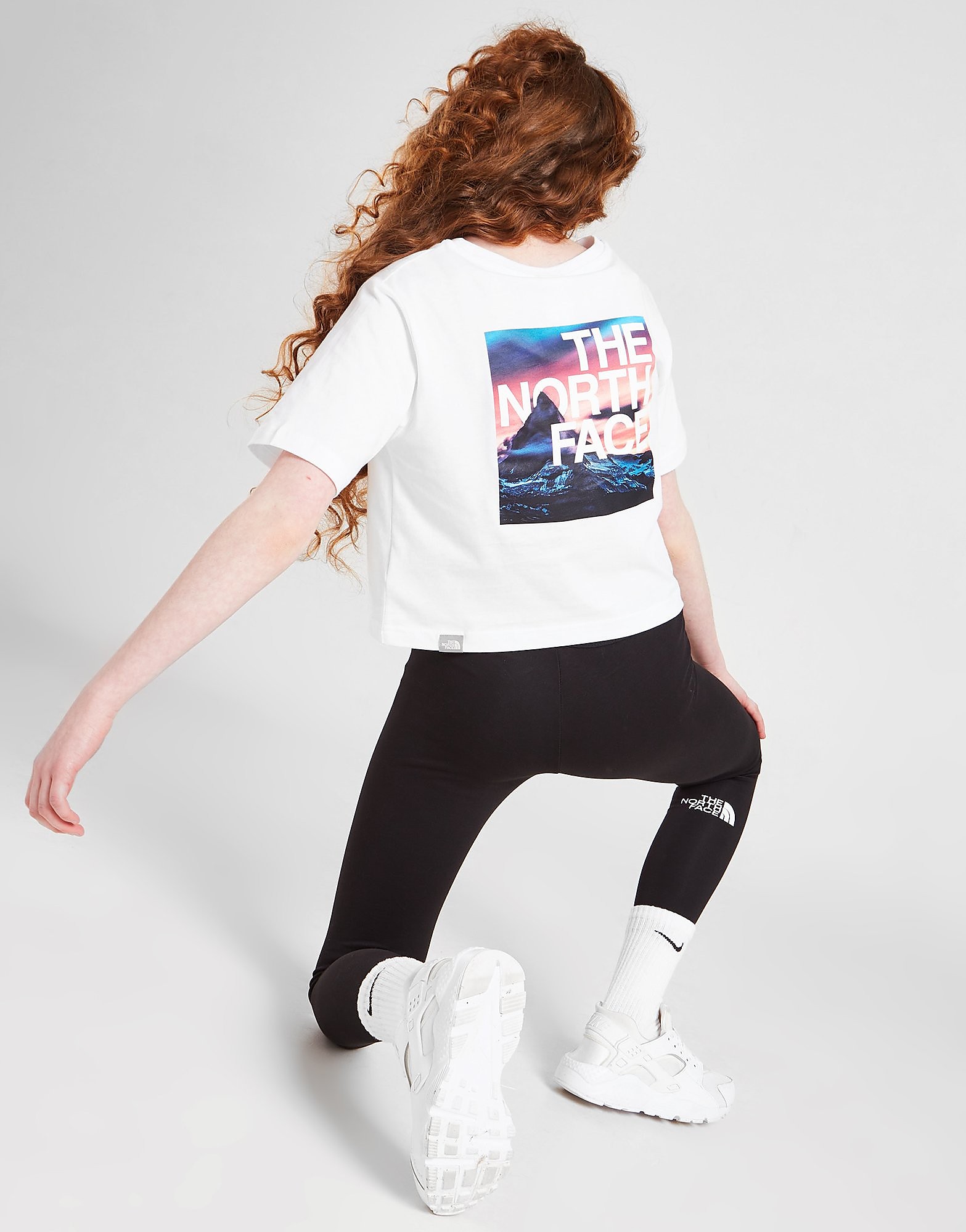 

The North Face Girls' Crop Graphic T-Shirt Junior - White - Kids, White