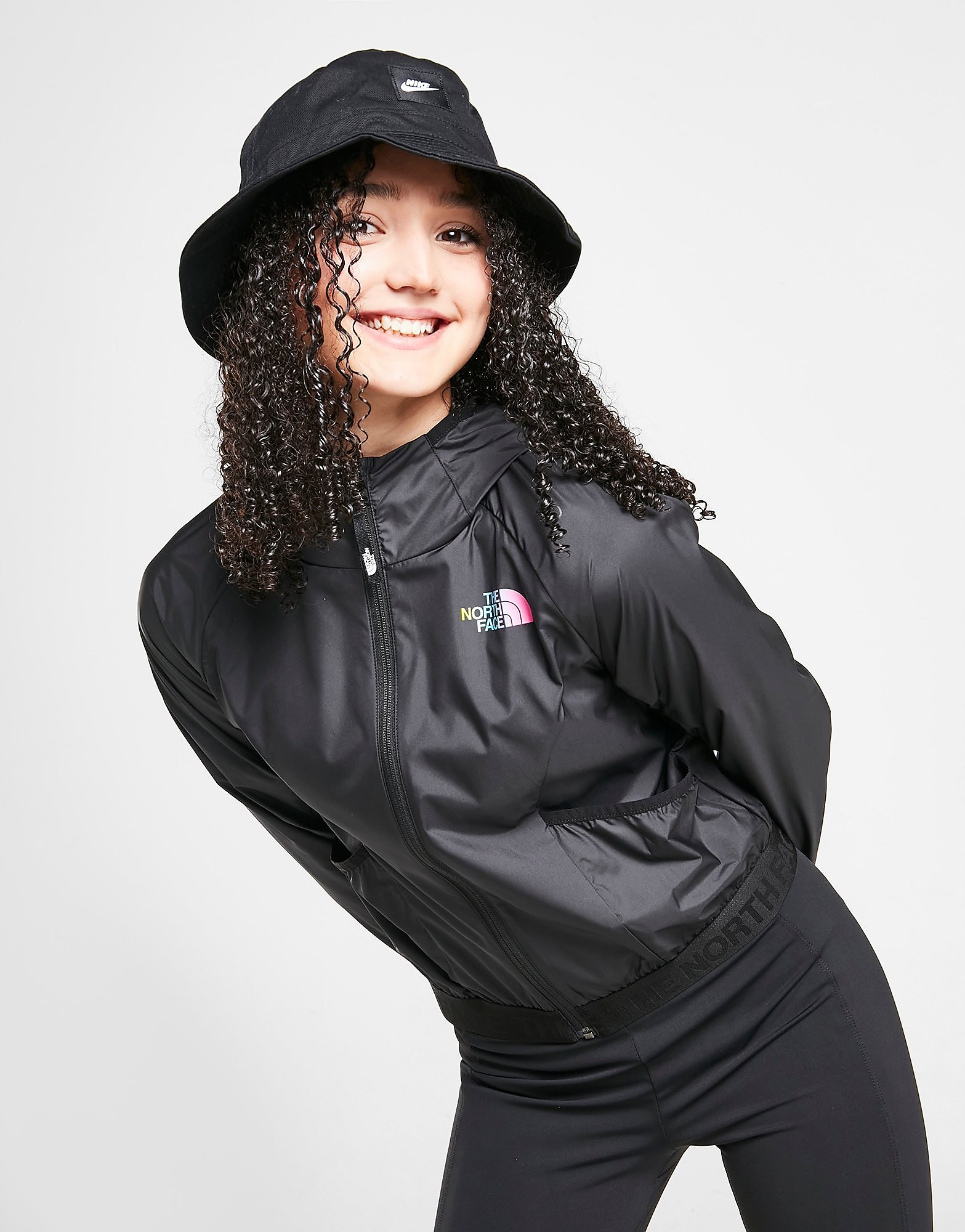 

The North Face Girls' Windfall Full Zip Hoodie Junior - Black - Kids, Black