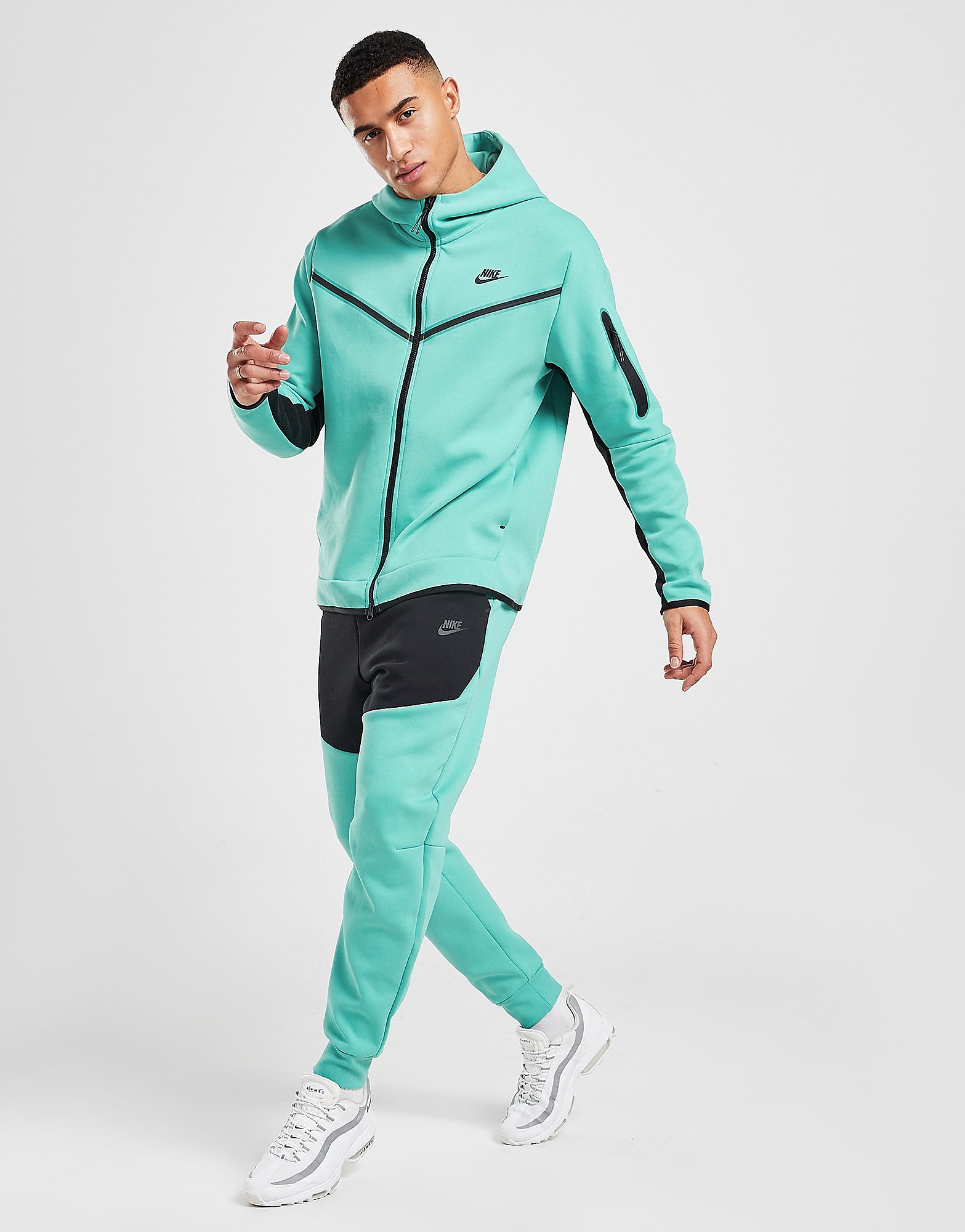 

Nike Tech Fleece Joggers - Washed Teal/Black/Black - Mens, Washed Teal/Black/Black