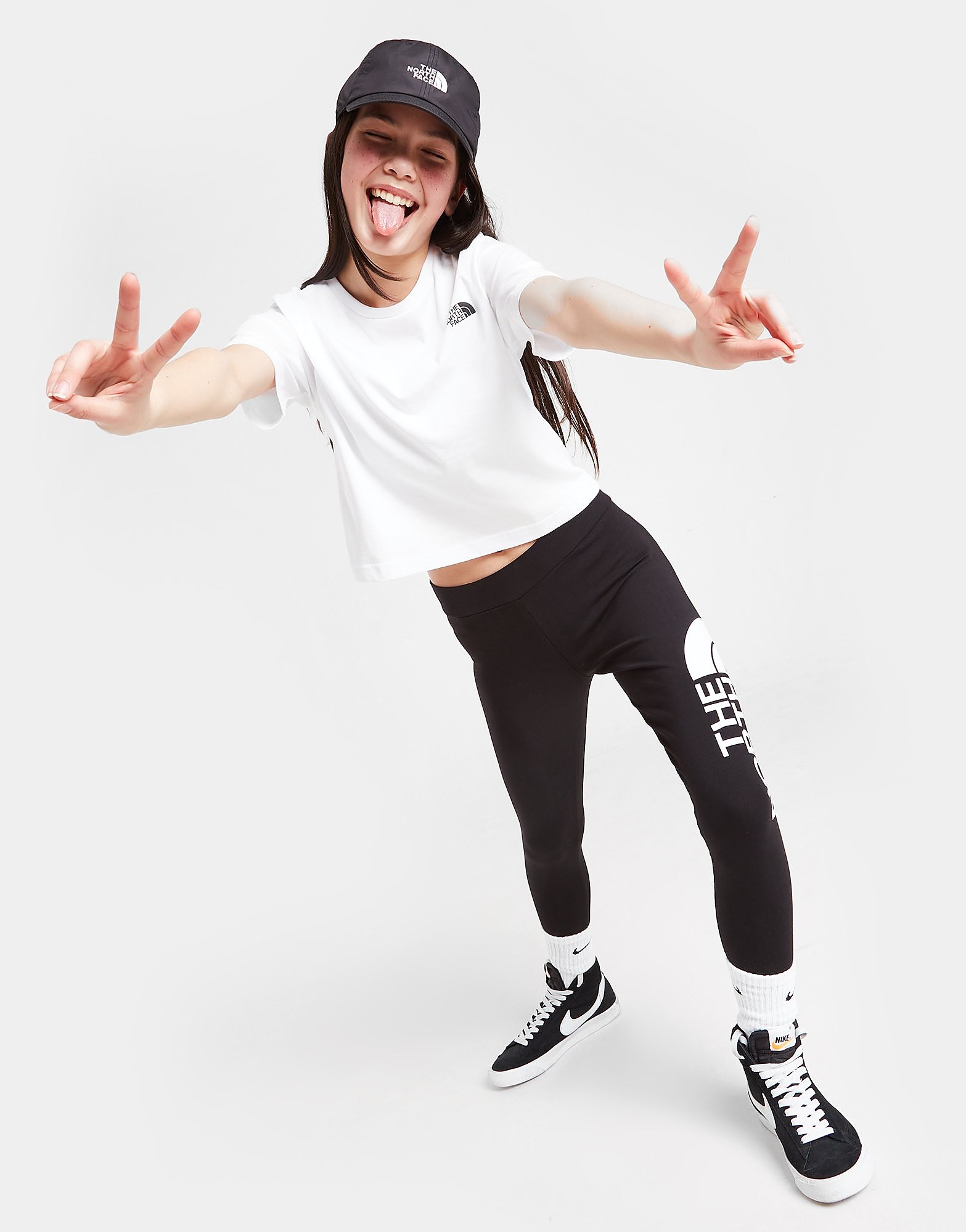 

The North Face Girls' Short Sleeve Crop T-Shirt Junior - White - Kids, White