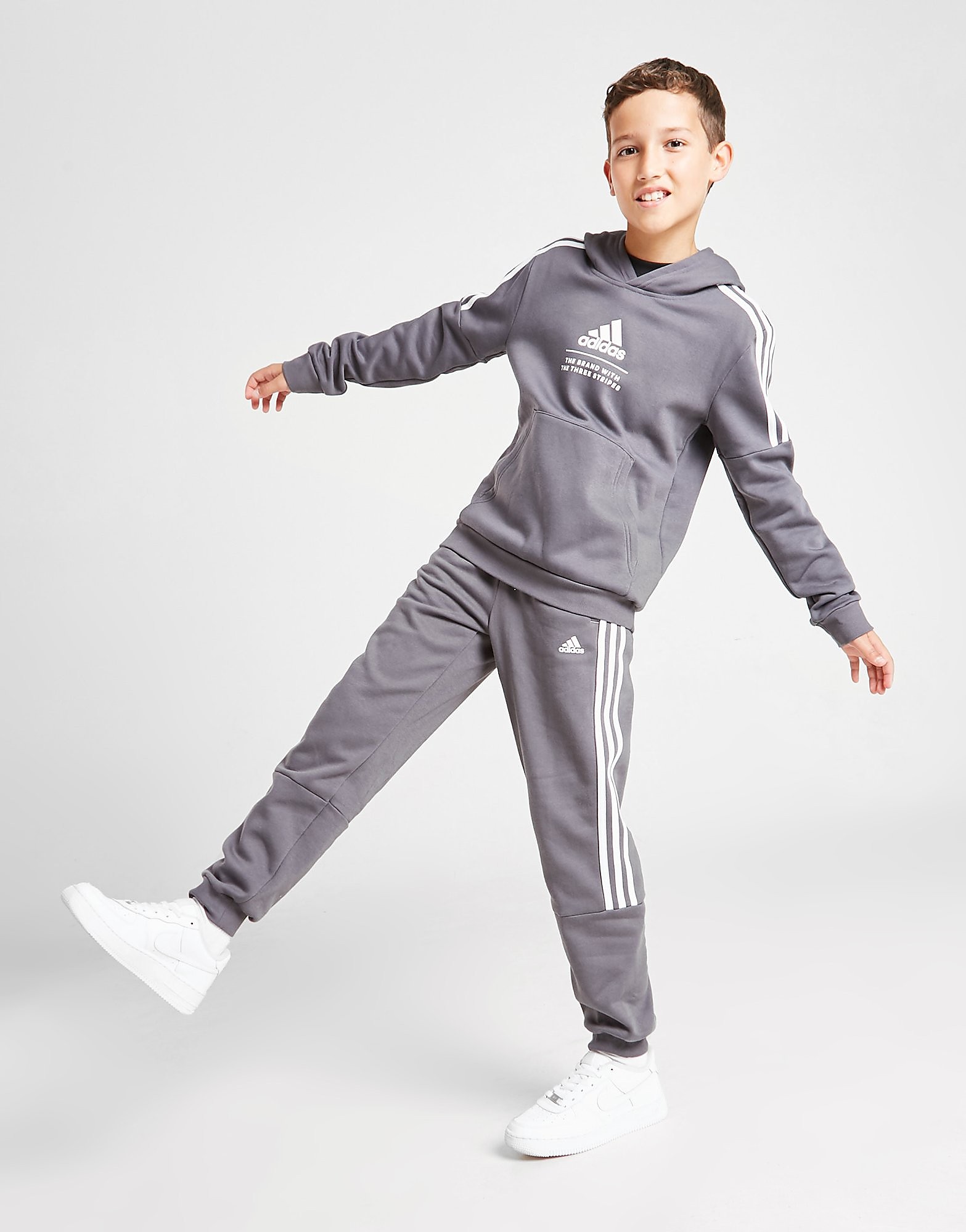 

adidas Badge Of Sport Fleece Joggers Junior - Grey - Kids, Grey