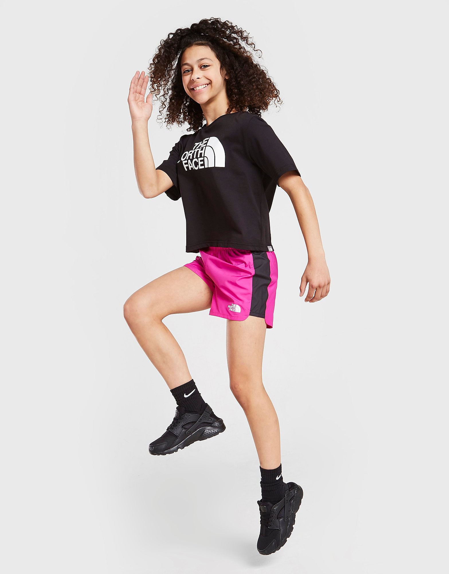 

The North Face Girls' Never Stop Run Shorts Junior - Pink - Kids, Pink