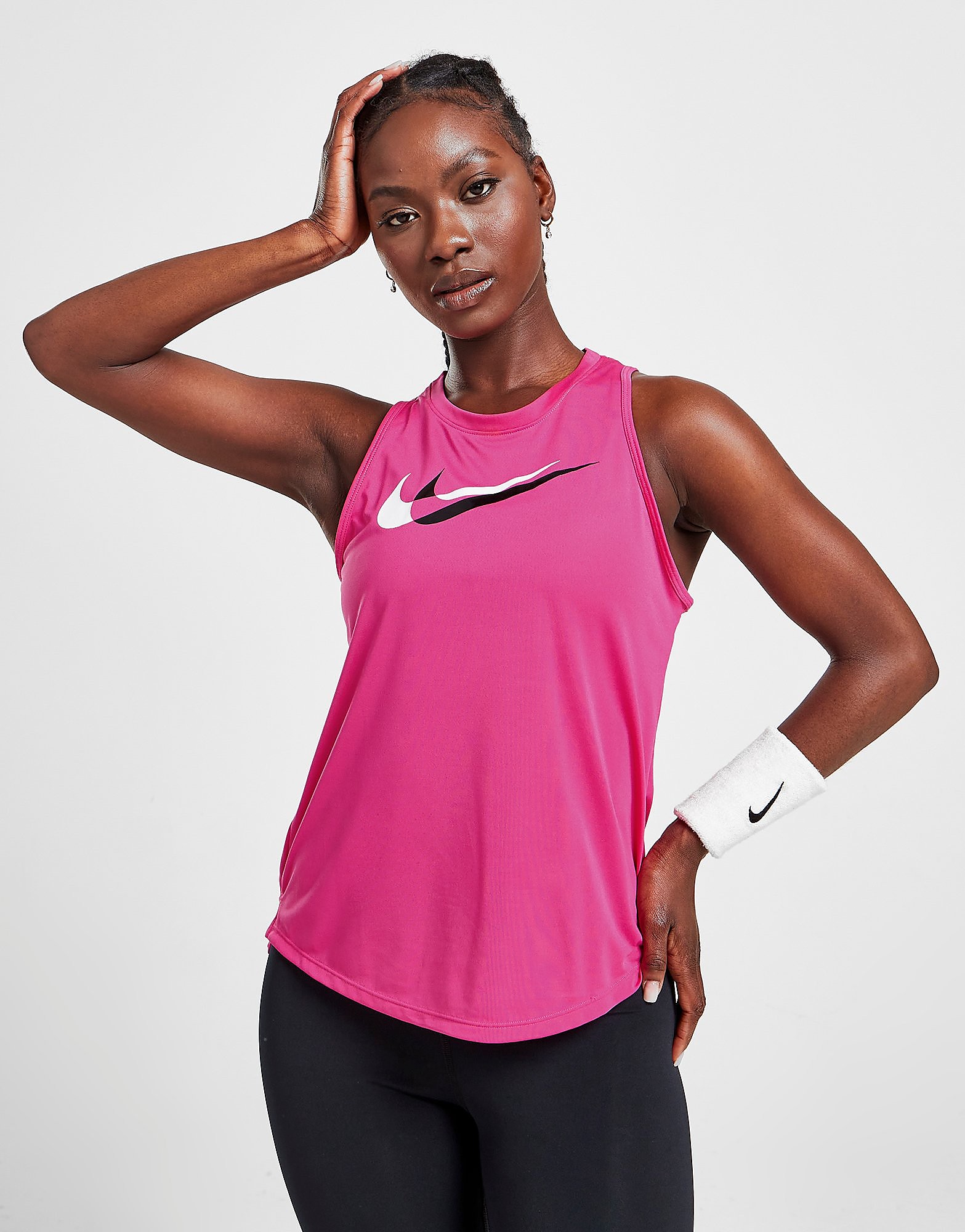 

Nike Running Swoosh Tank Top - Only at JD - Active Pink/White - Womens, Active Pink/White