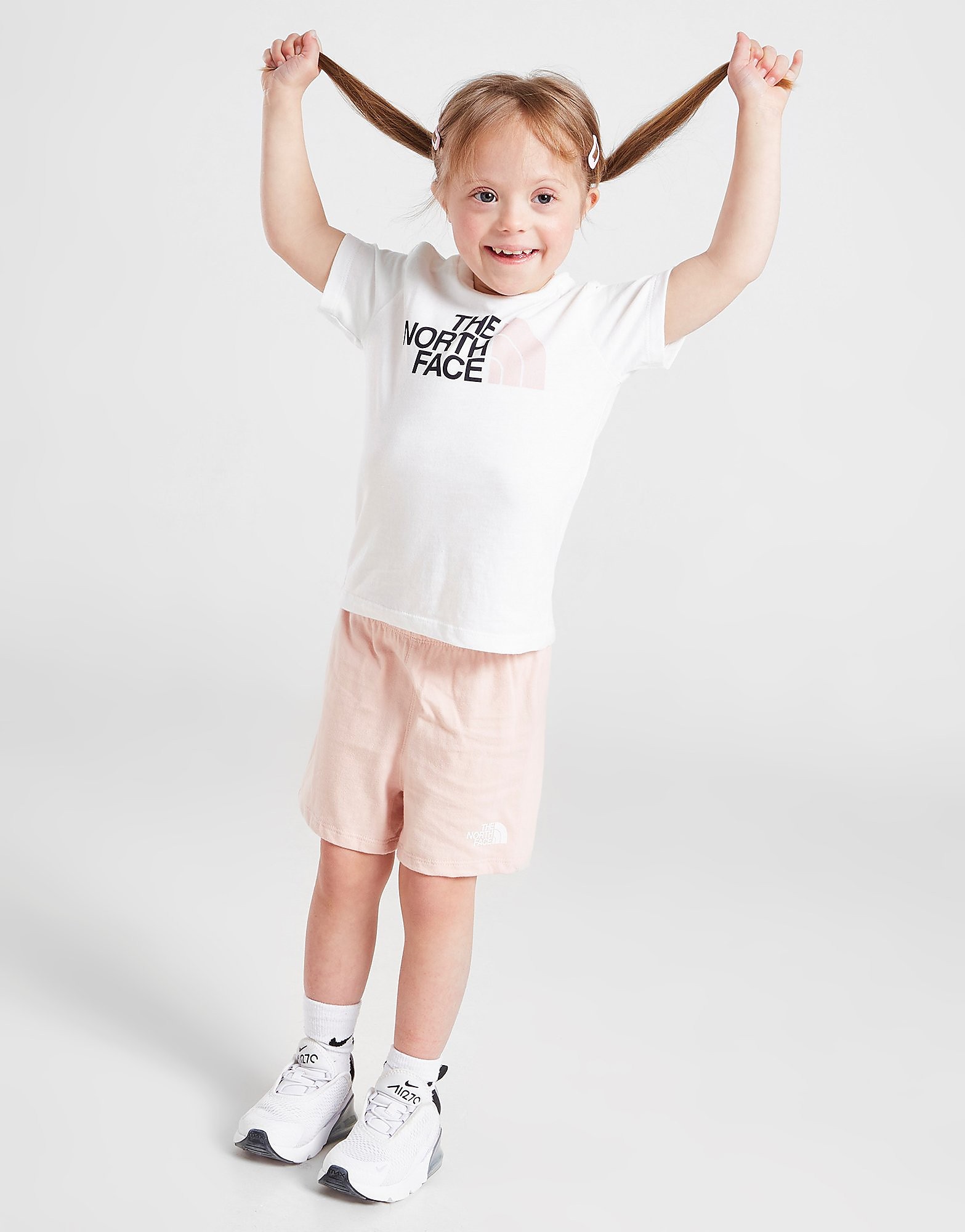 

The North Face Girls' T-Shirt/Shorts Set Infant - White/Pink - Kids, White/Pink