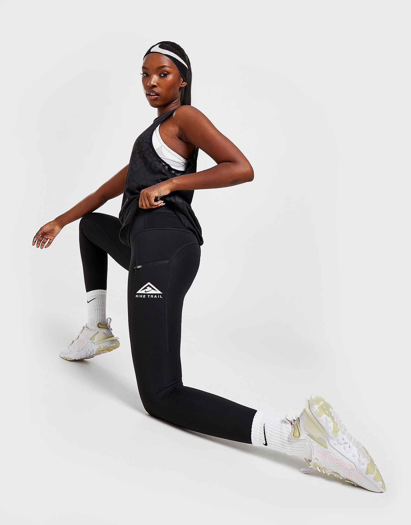 

Nike Running Trail Tights - Black - Womens, Black