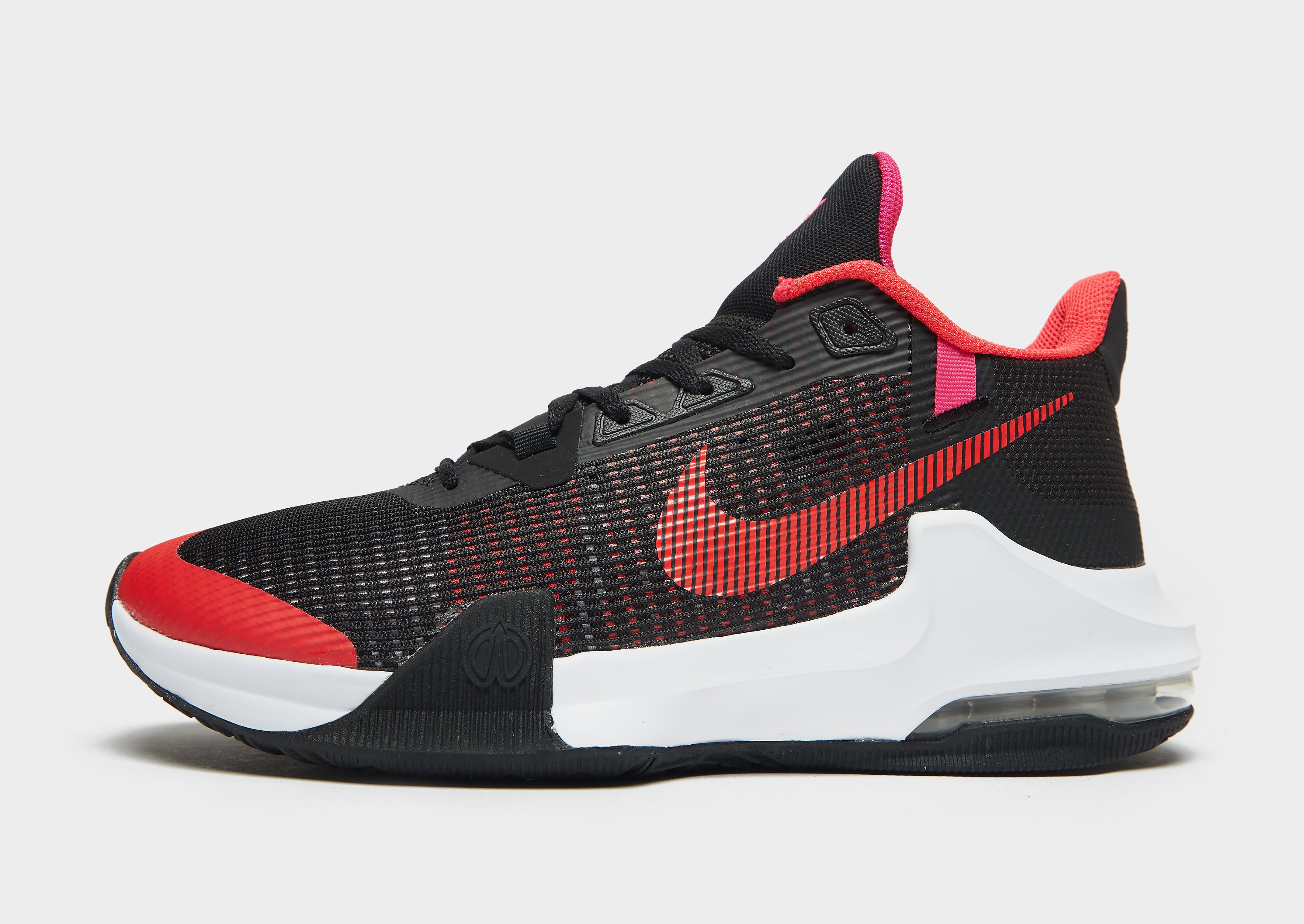 

Nike Air Max Impact 3 - Black/Pink Prime/Siren Red - Mens, Black/Pink Prime/Siren Red