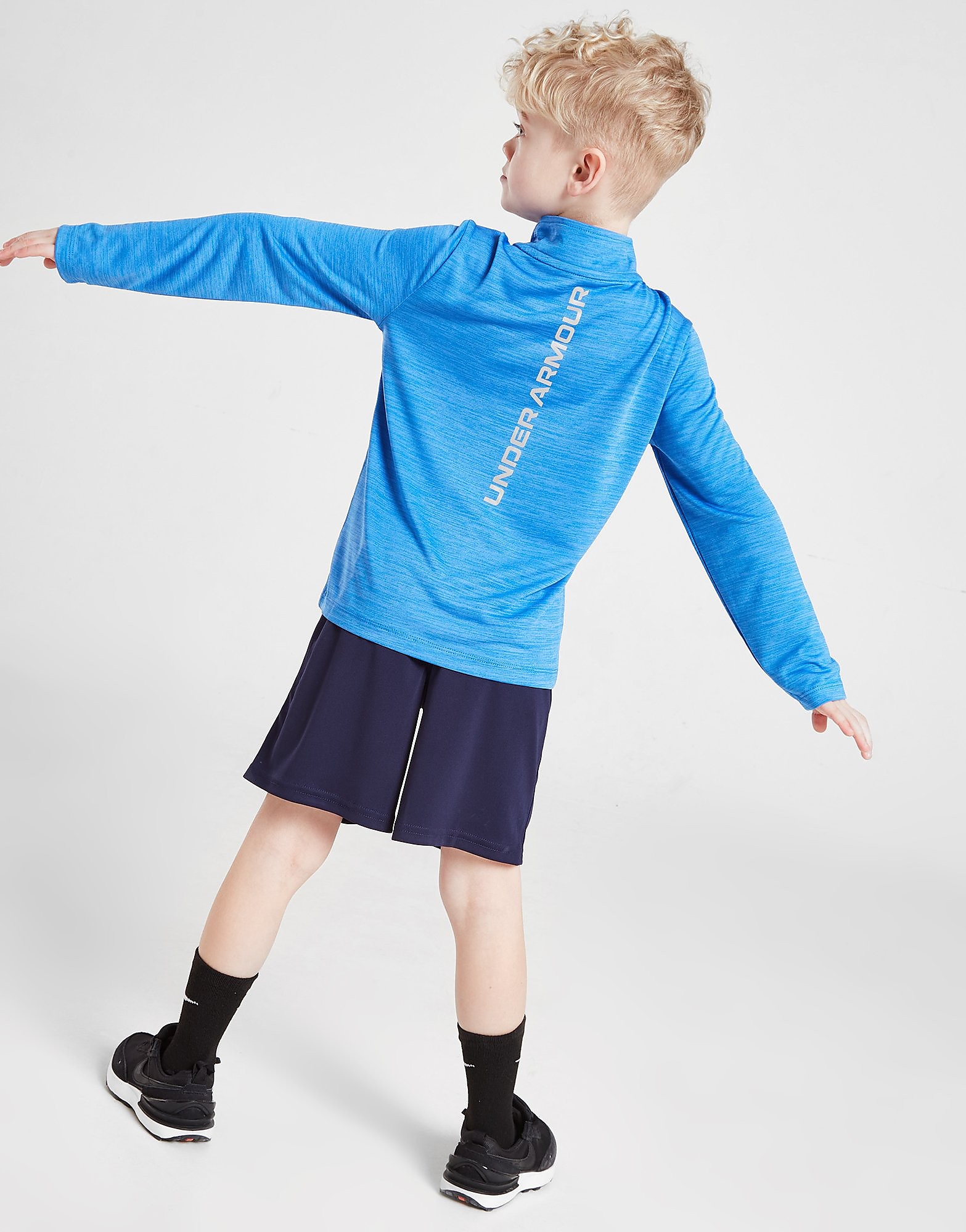 

Under Armour Tech Twist 1/4 Zip Top/Shorts Set Children - Blue - Kids, Blue