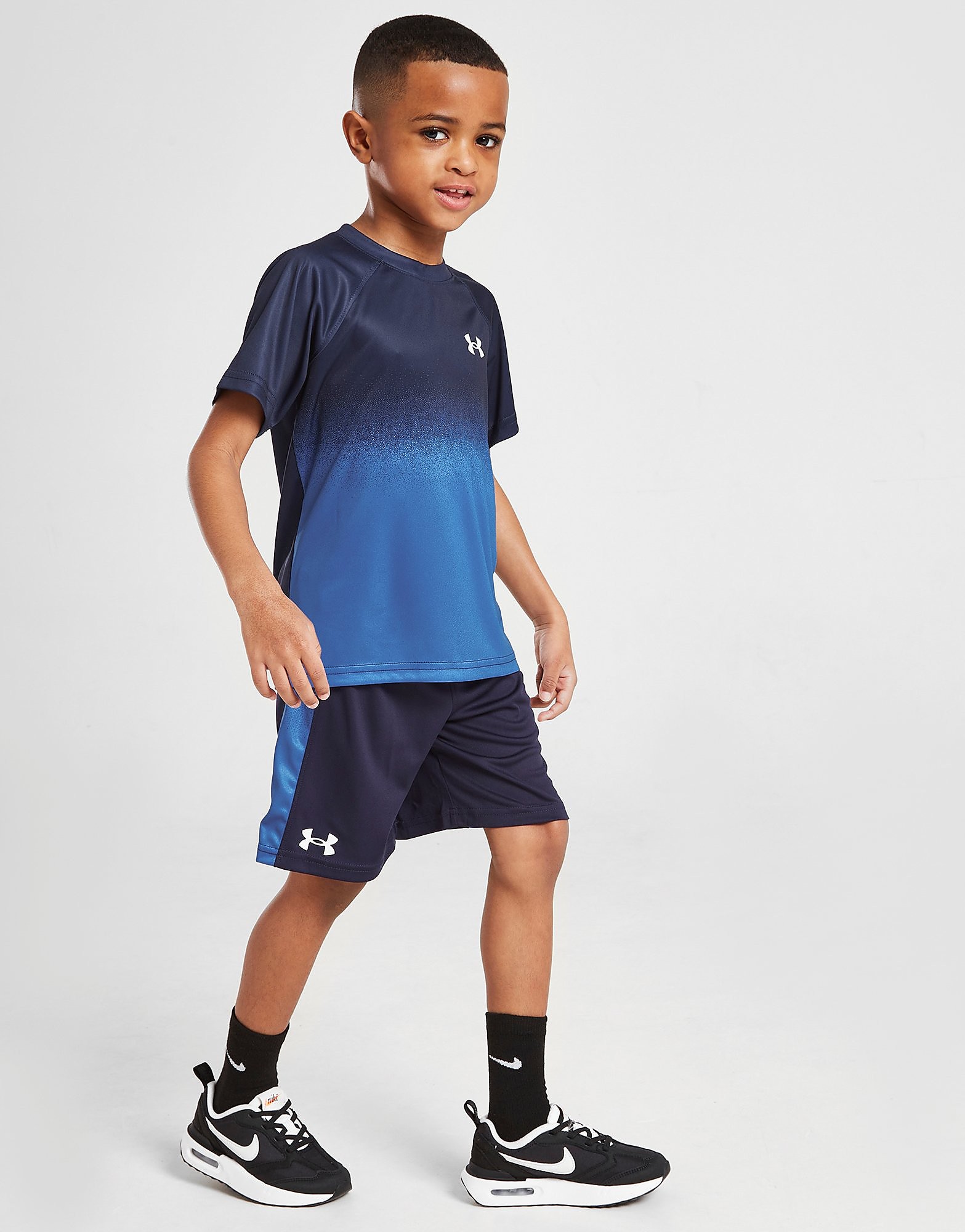 

Under Armour Tech Fade T-Shirt/Shorts Set Children - Blue - Kids, Blue
