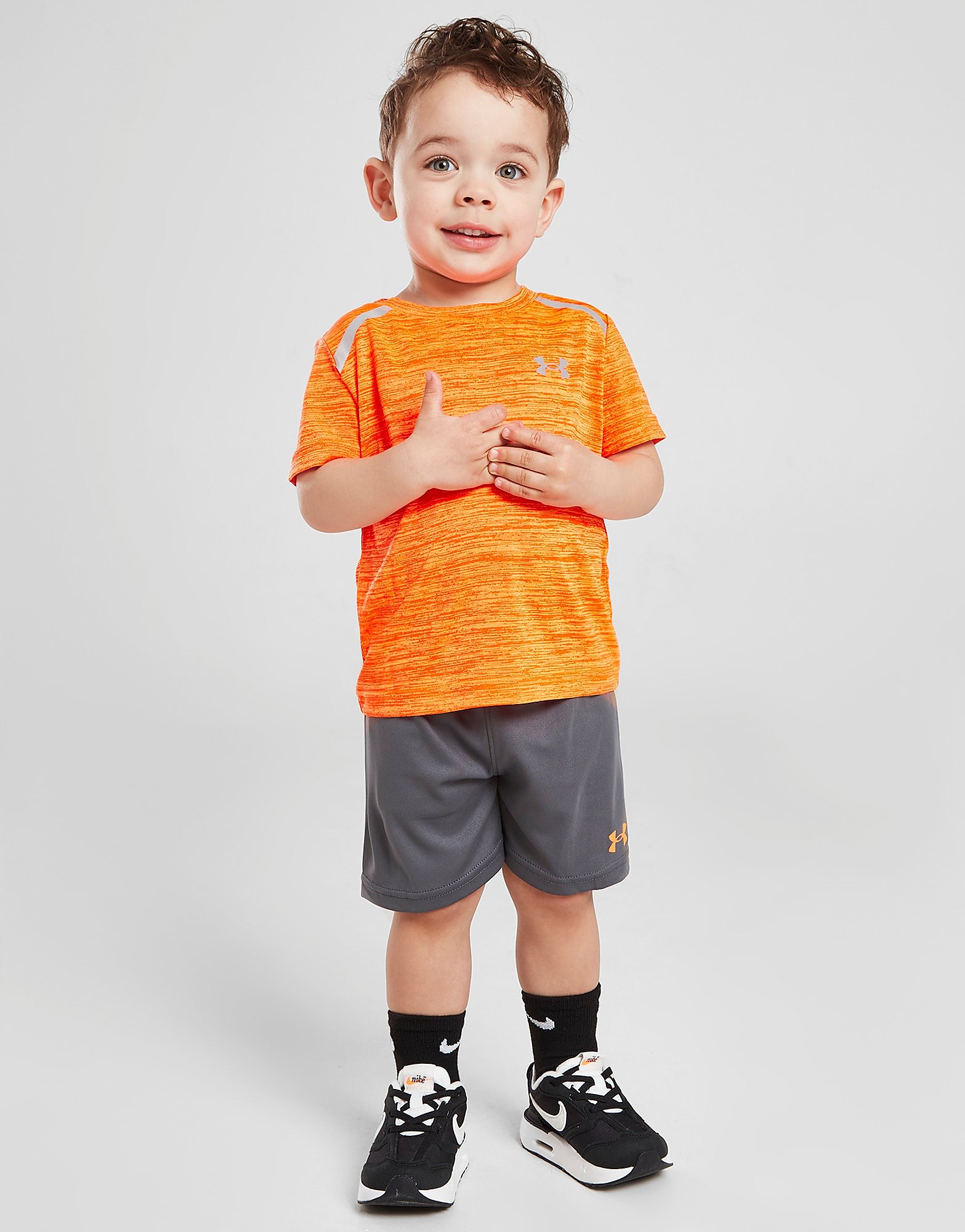 

Under Armour Tech Twist T-Shirt/Shorts Set Infant - Only at JD - Orange - Kids, Orange