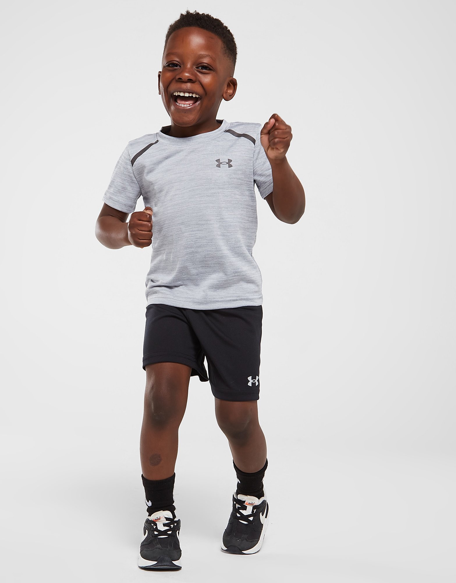 

Under Armour Tech Twist T-Shirt/Shorts Set Infant - Only at JD - Grey/Black - Kids, Grey/Black
