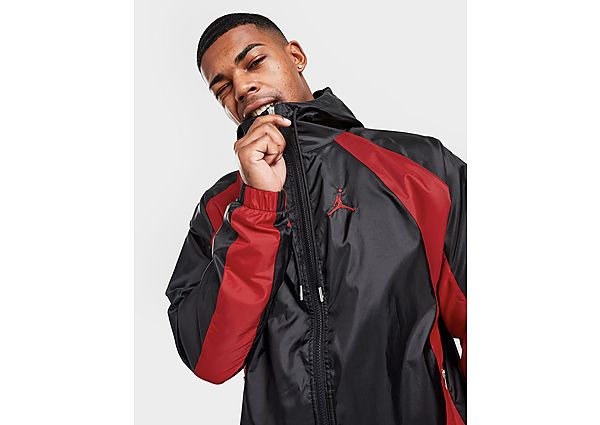 Jordan Essentials Woven Jacket - Black/Gym Red, Black/Gym Red