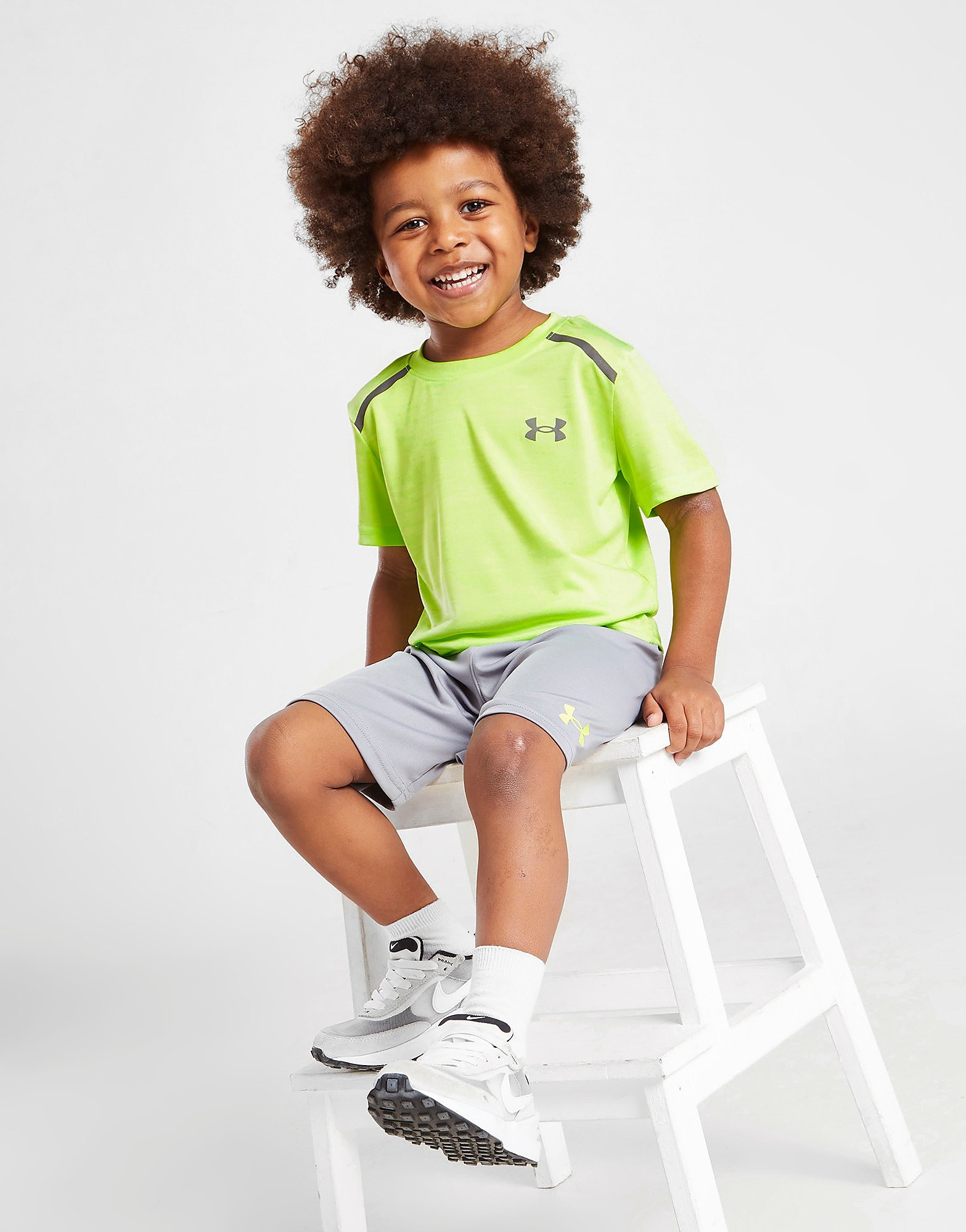 

Under Armour Tech Twist T-Shirt/Shorts Set Children - Green/LME/GY$ - Kids, Green/LME/GY$