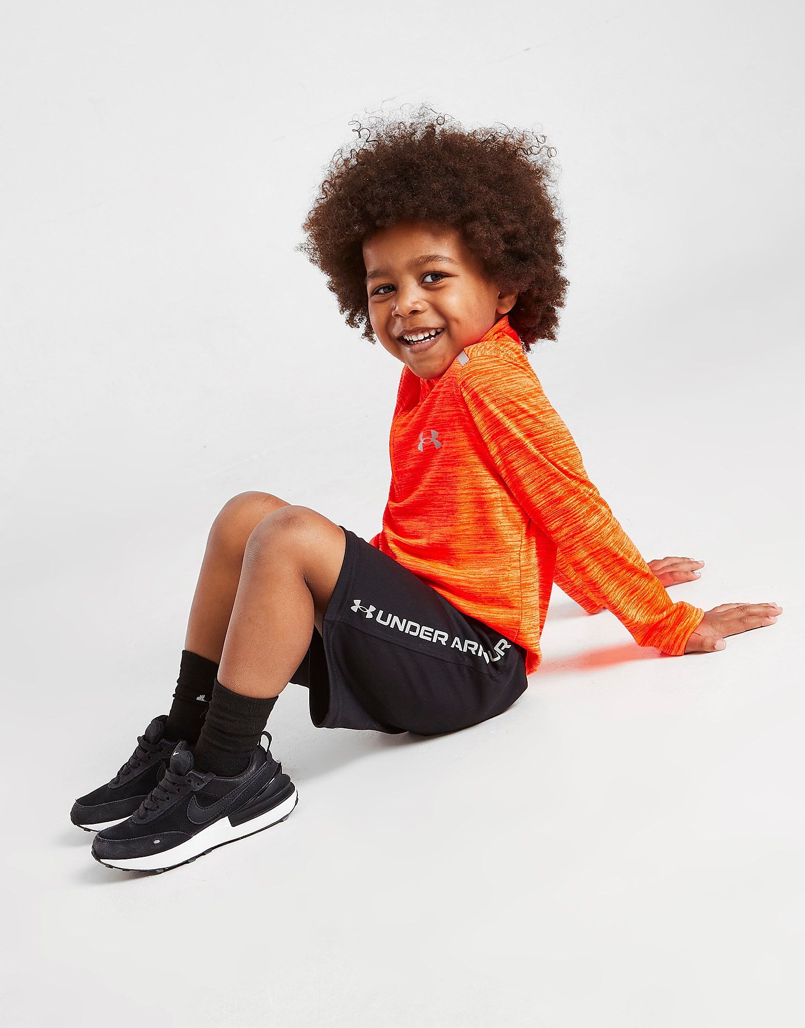 

Under Armour Tech Twist 1/4 Zip Top/Shorts Set Children - Orange - Kids, Orange
