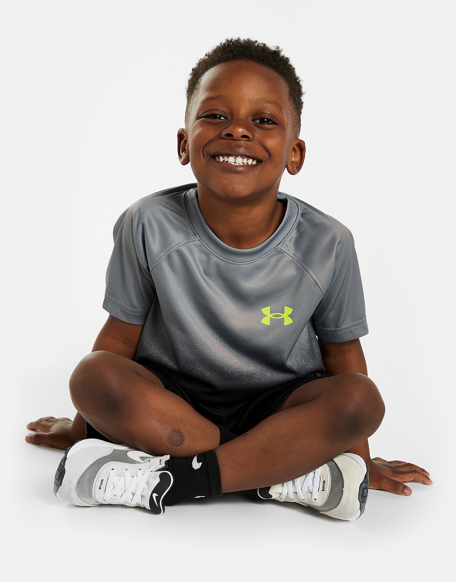 Under Armour Tech Fade T-Shirt/Shorts Set Infant - Only at JD - Grey/GRY$ - Kids, Grey/GRY$