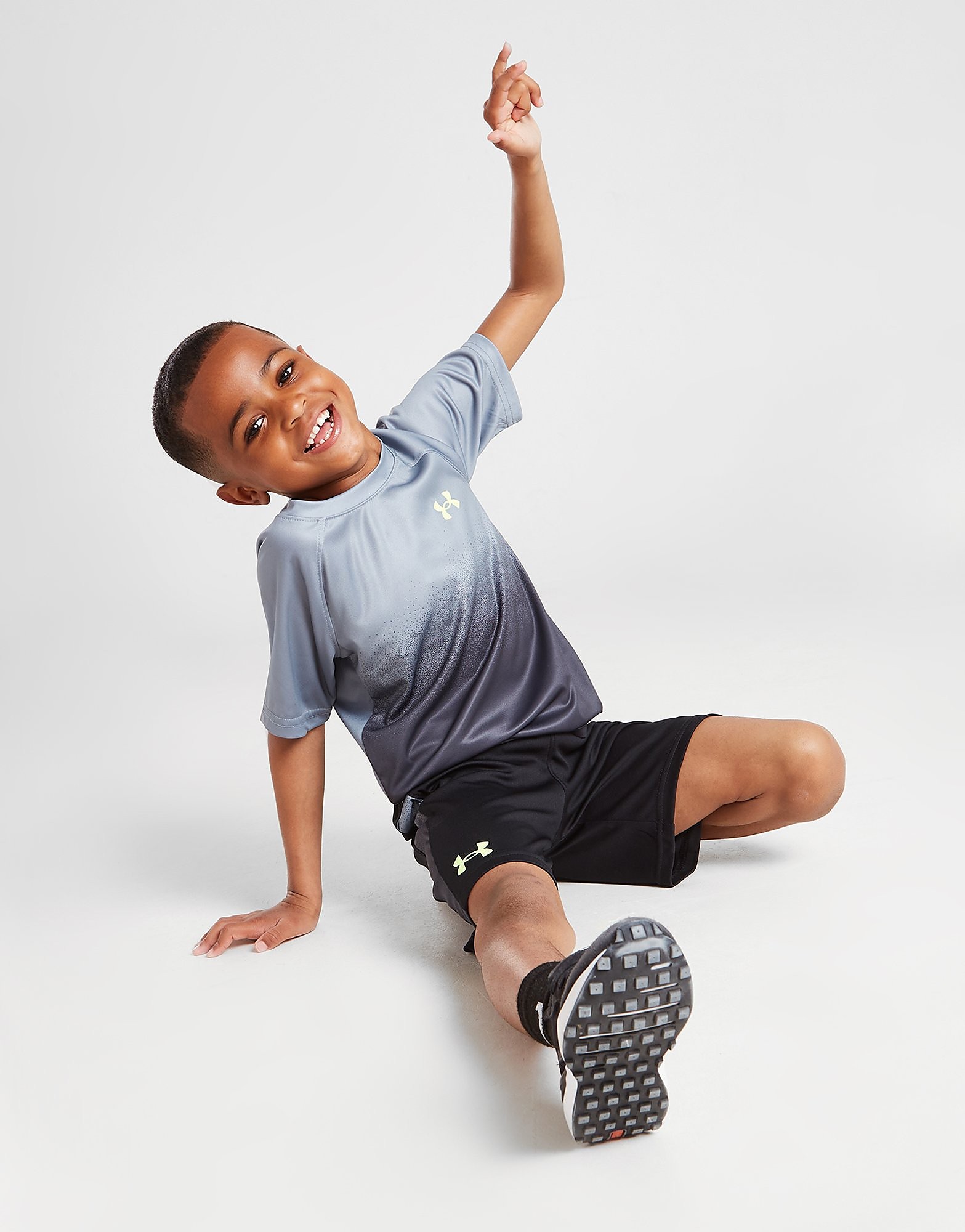 

Under Armour Tech Fade T-Shirt/Shorts Set Children - Only at JD - Grey - Kids, Grey