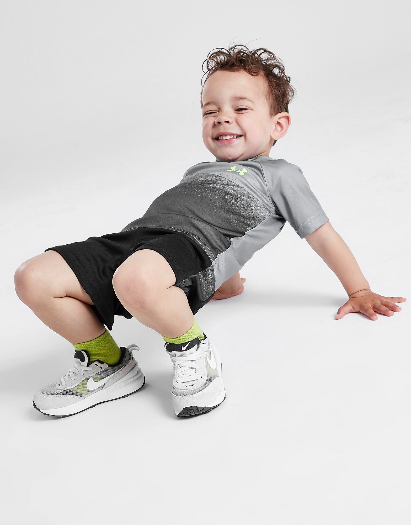 

Under Armour Tech Fade T-Shirt/Shorts Set Infant - Only at JD - Grey/Black - Kids, Grey/Black