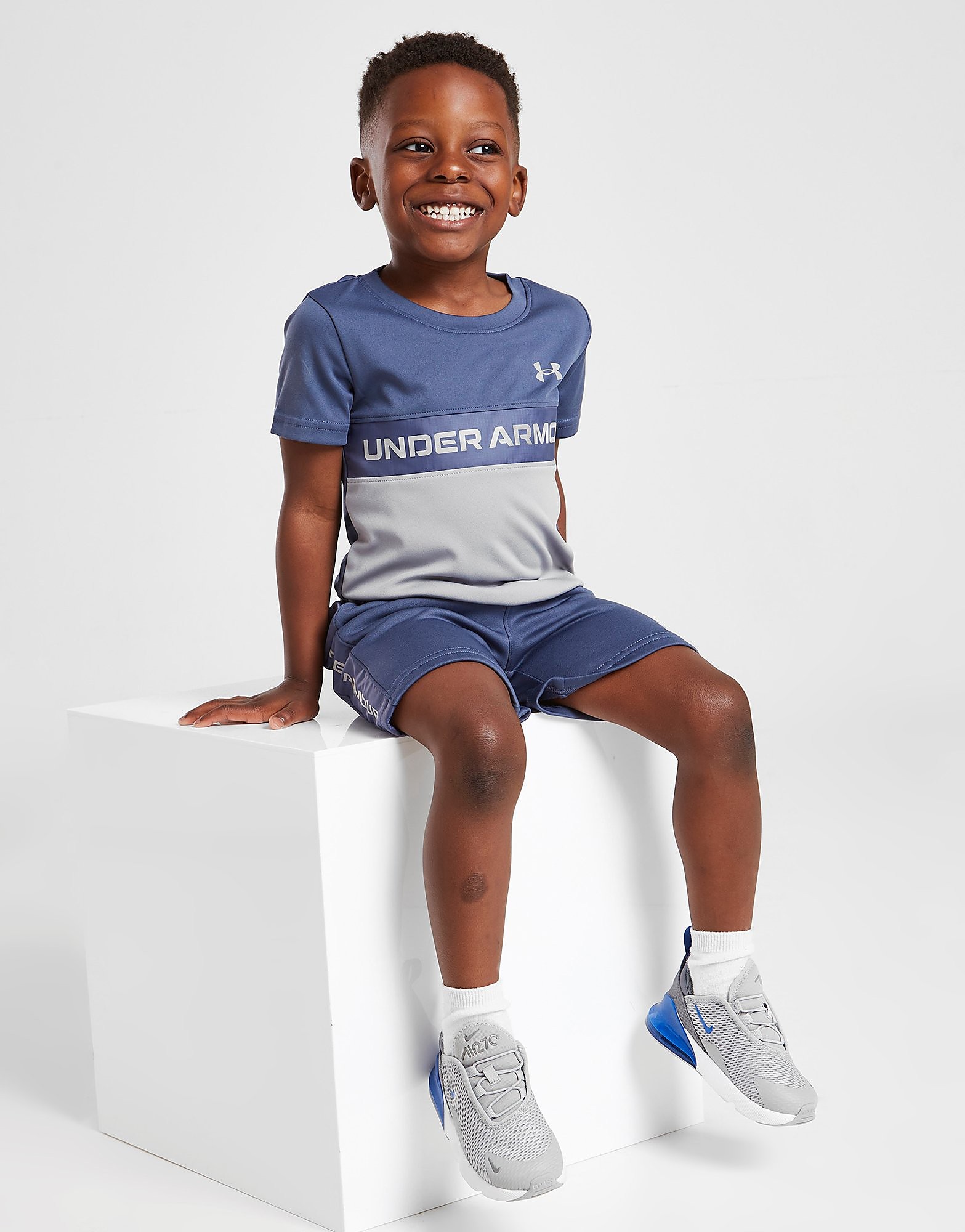 

Under Armour UA Armour Fleece Mix T-Shirt/Shorts Set Infant - Only at JD - Blue - Kids, Blue