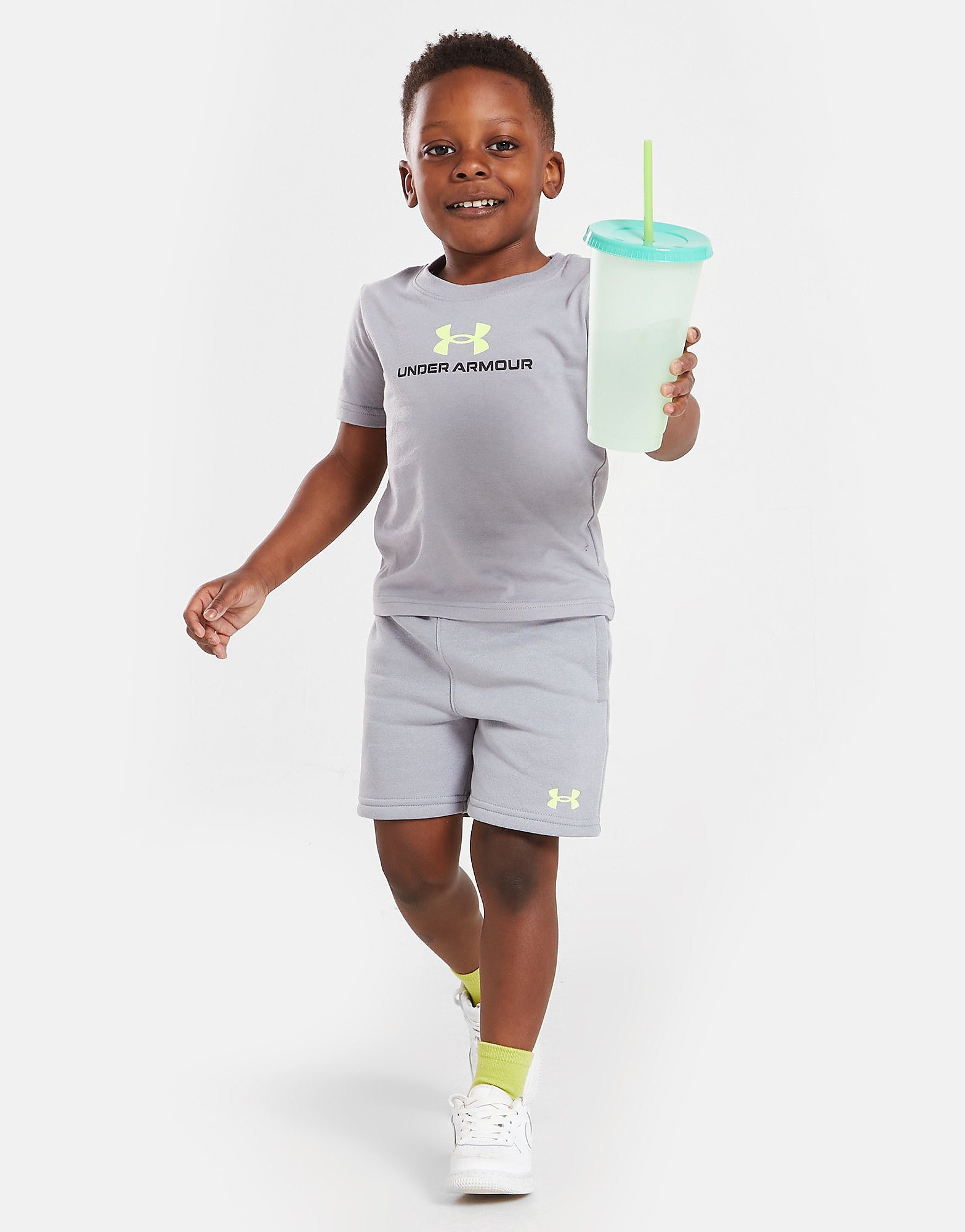 

Under Armour Core T-Shirt/Shorts Set Infant - Only at JD - Grey - Kids, Grey