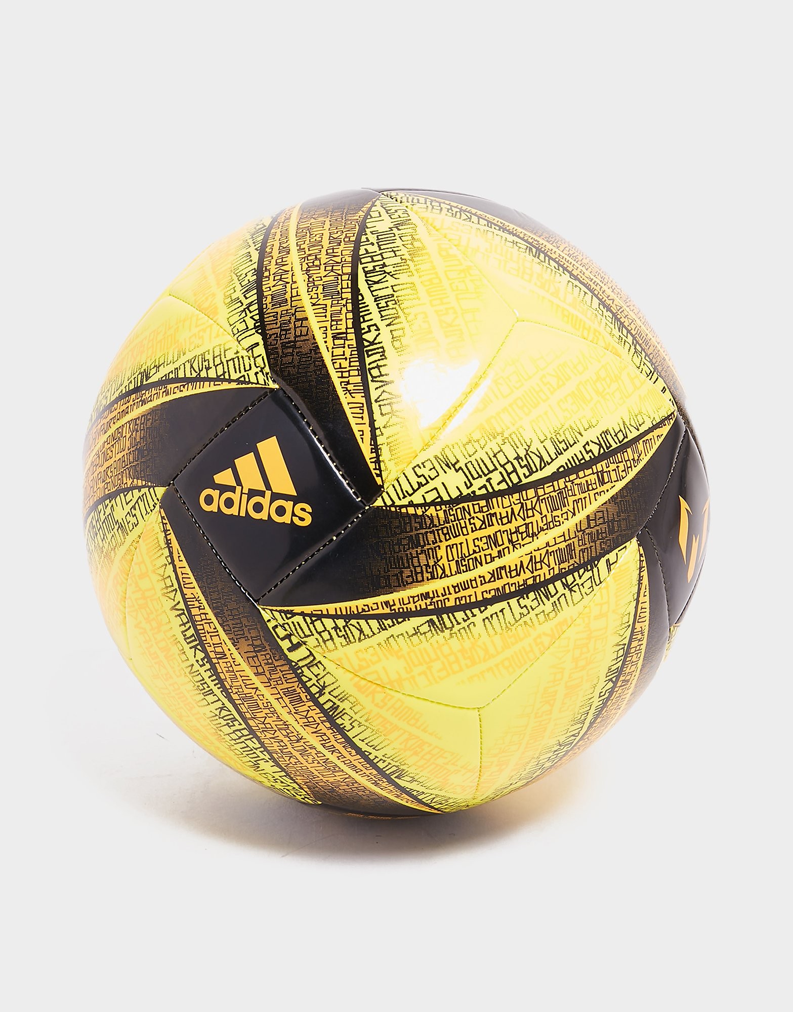 

adidas Messi Club Football - Solar Gold / Bright Yellow / Black - Womens, Solar Gold / Bright Yellow / Black