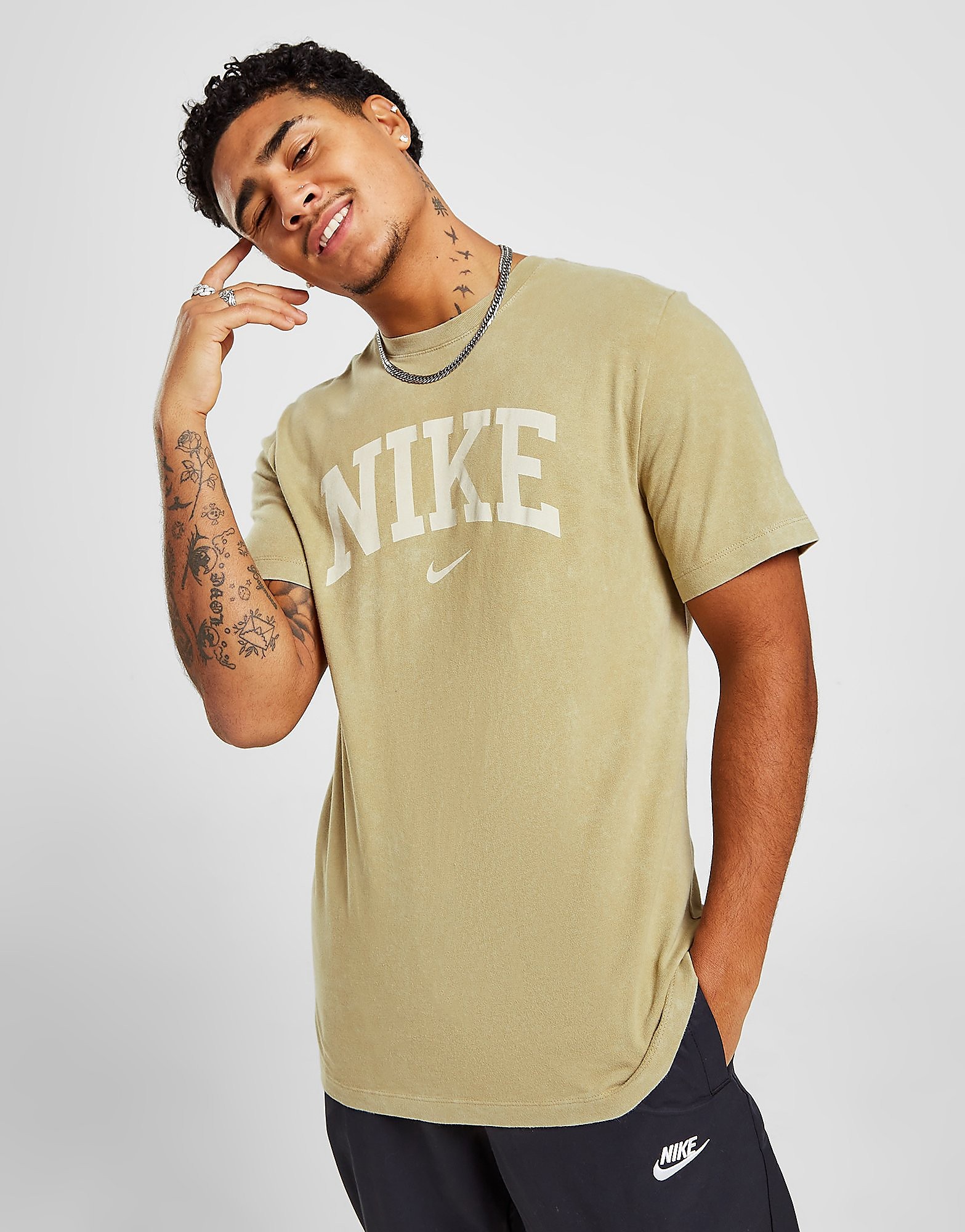 

Nike Arch Logo T-Shirt - Parachute Beige - Mens, Parachute Beige