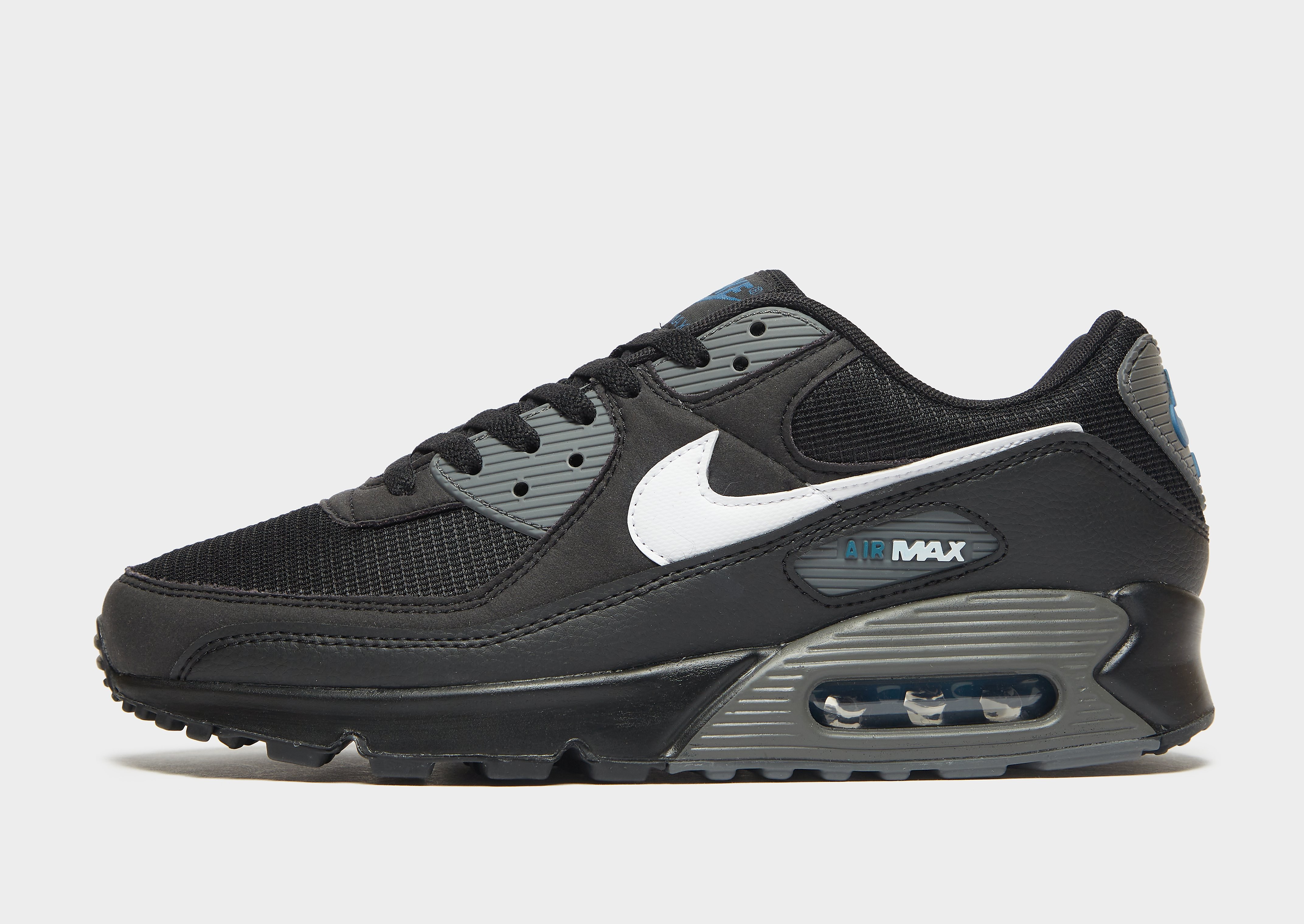 

Nike Air Max 90 - Only at JD - Black/Marina/Iron Grey/White - Mens, Black/Marina/Iron Grey/White