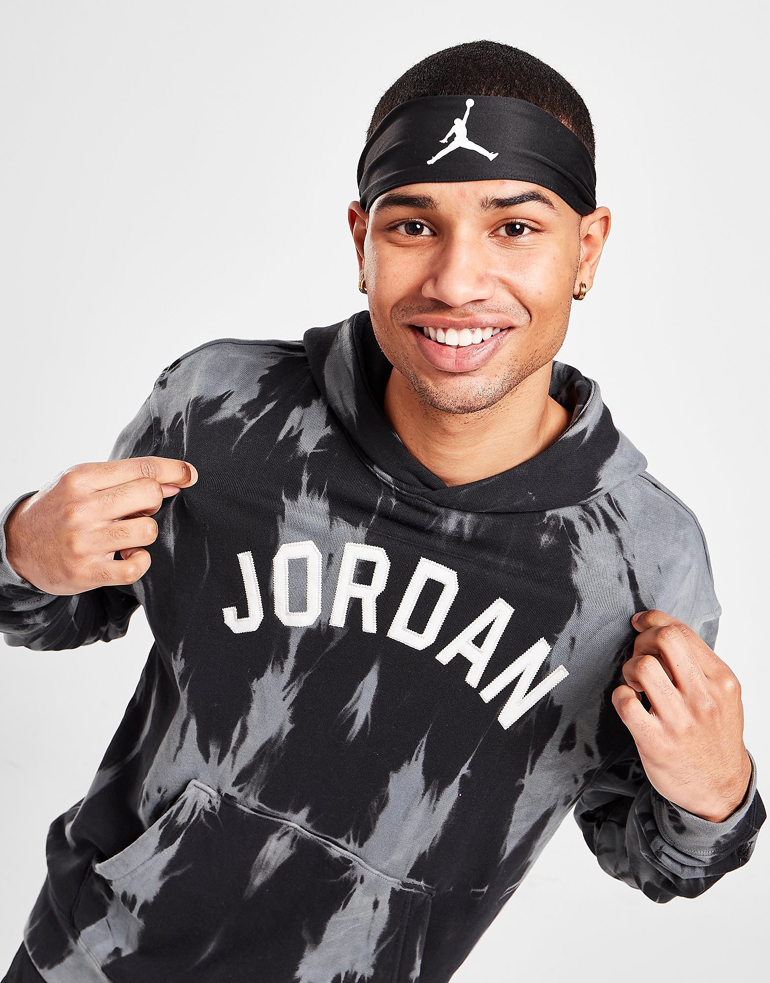 

Jordan Sport DNA Tie Dye Hoodie - Black - Mens, Black