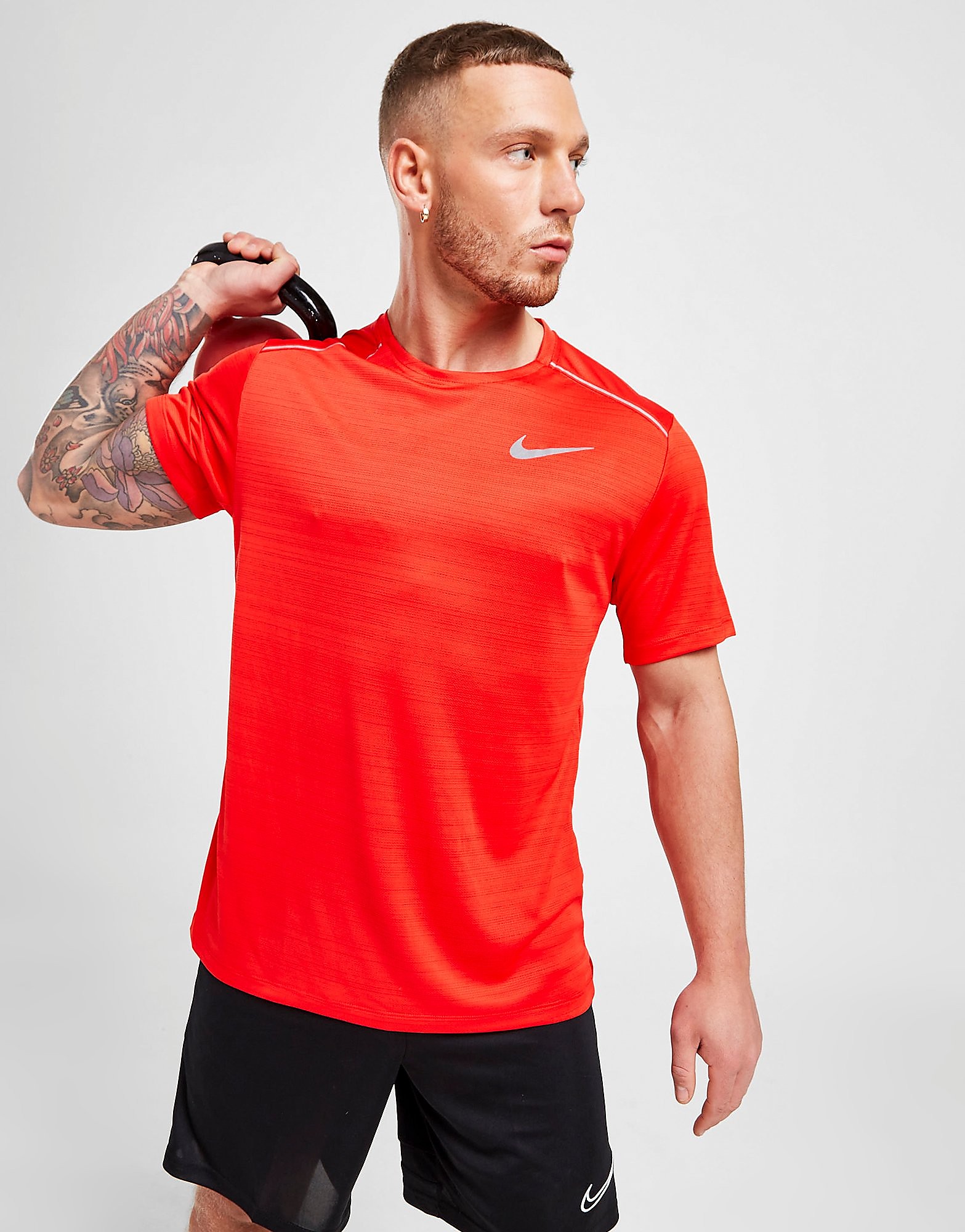 

Nike Miler Short Sleeve T-Shirt - Only at JD - Chile Red - Mens, Chile Red