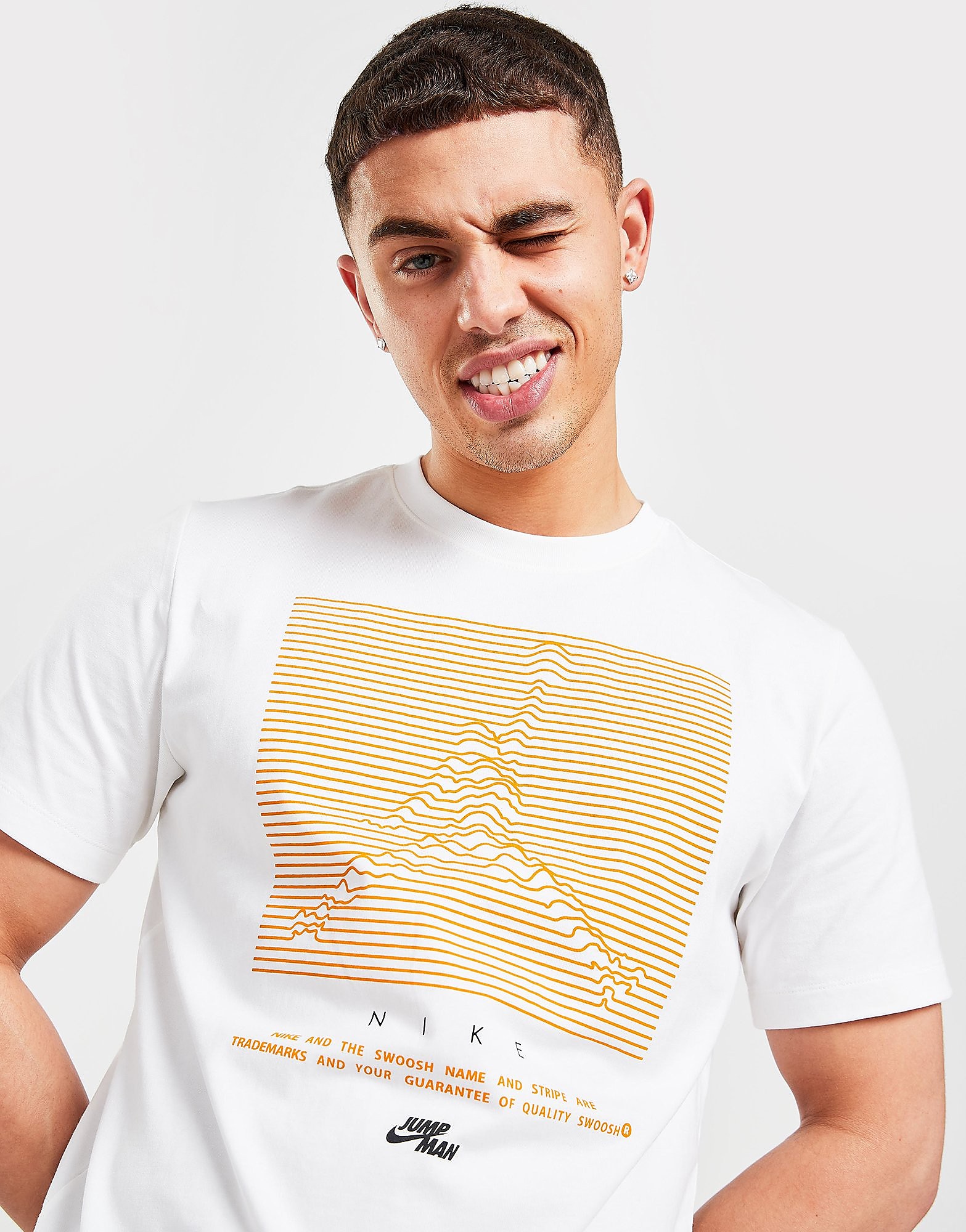 

Jordan Jumpman Front Graphic T-Shirt - White/Light Curry, White/Light Curry