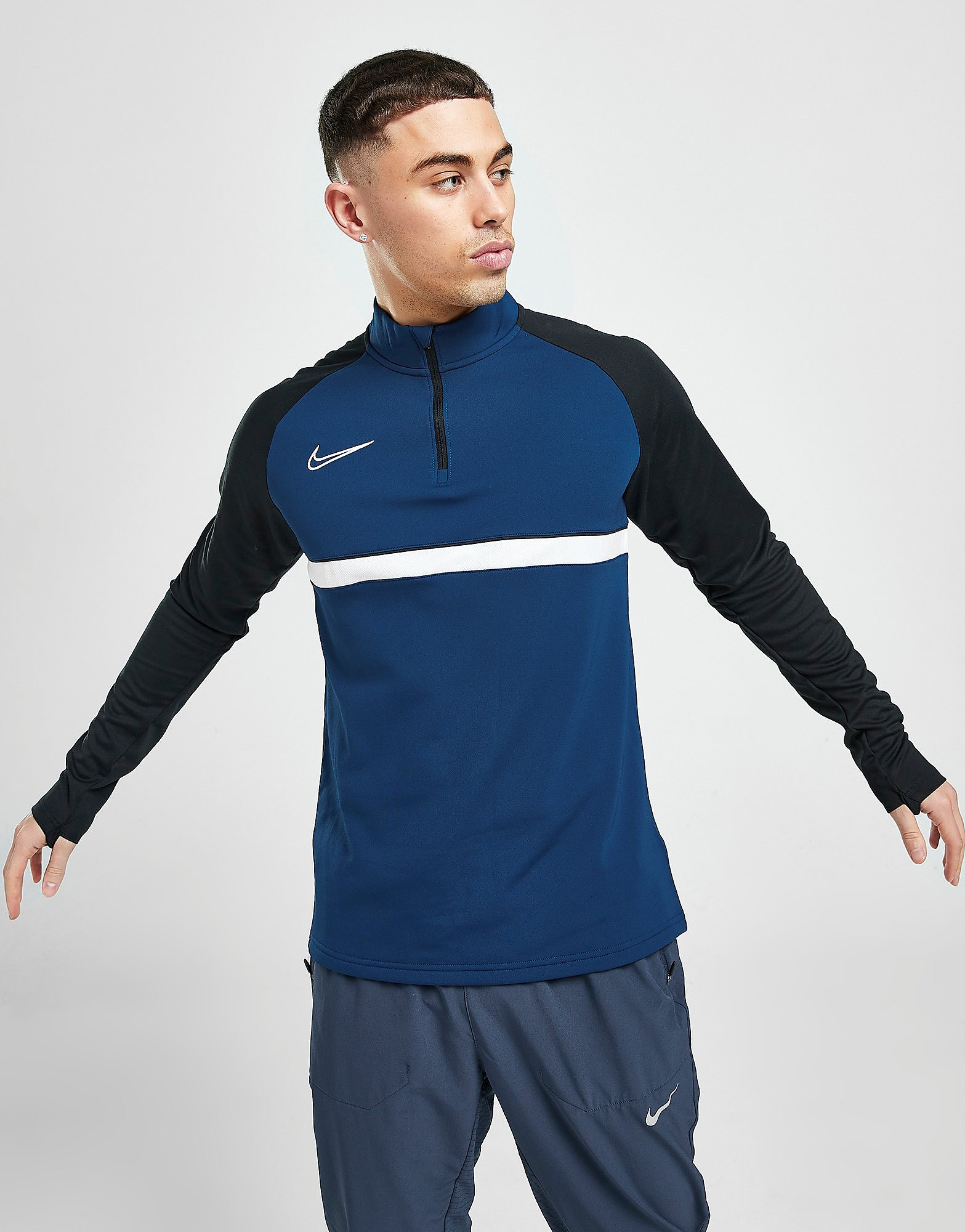 

Nike Academy Essential 1/2 Zip Top - Only at JD - Coastal Blue/Coastal Blue/White/White - Mens, Coastal Blue/Coastal Blue/White/White