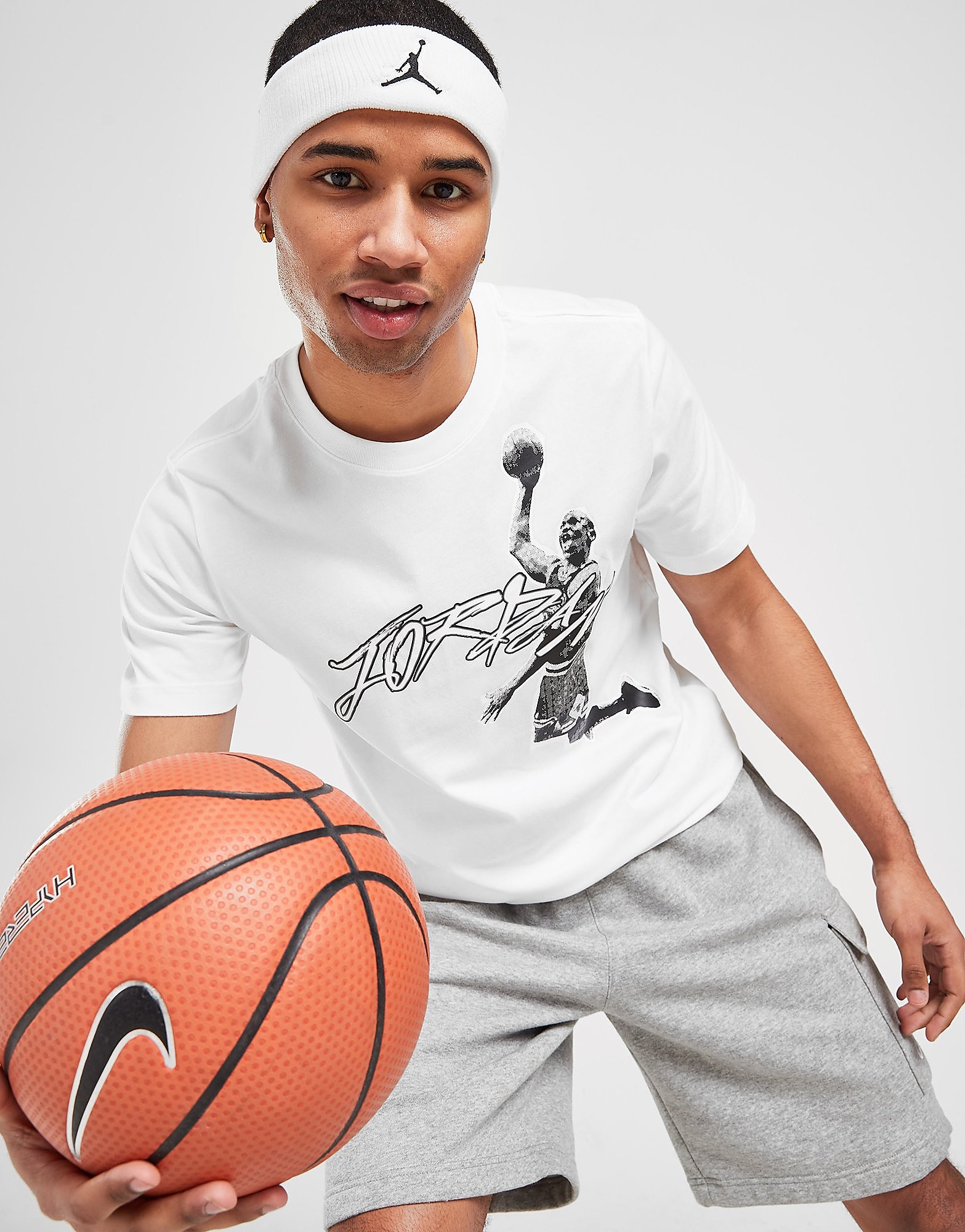 

Jordan Air Graphic T-Shirt - White/Black, White/Black