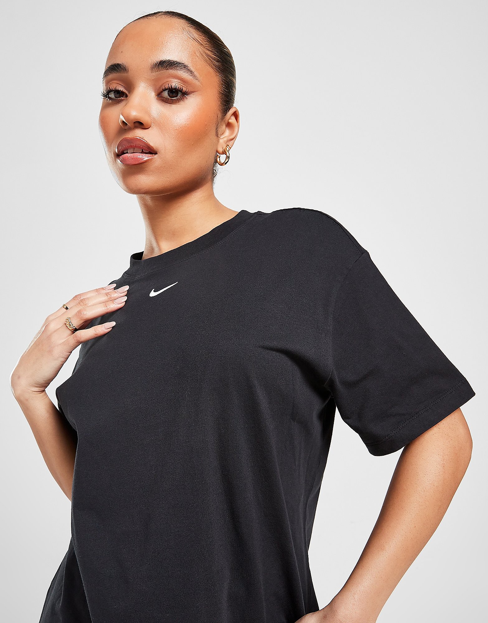 

Nike Sportswear Essential Oversized T-Shirt Women's - Black/White, Black/White