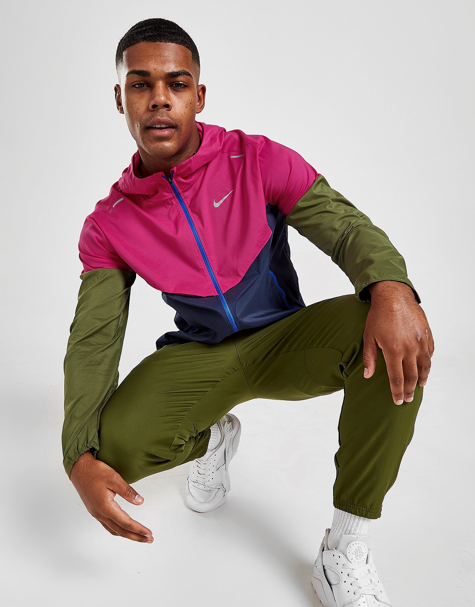 

Nike Packable Lightweight Jacket - Active Pink/Obsidian/Active Pink/Green - Mens, Active Pink/Obsidian/Active Pink/Green